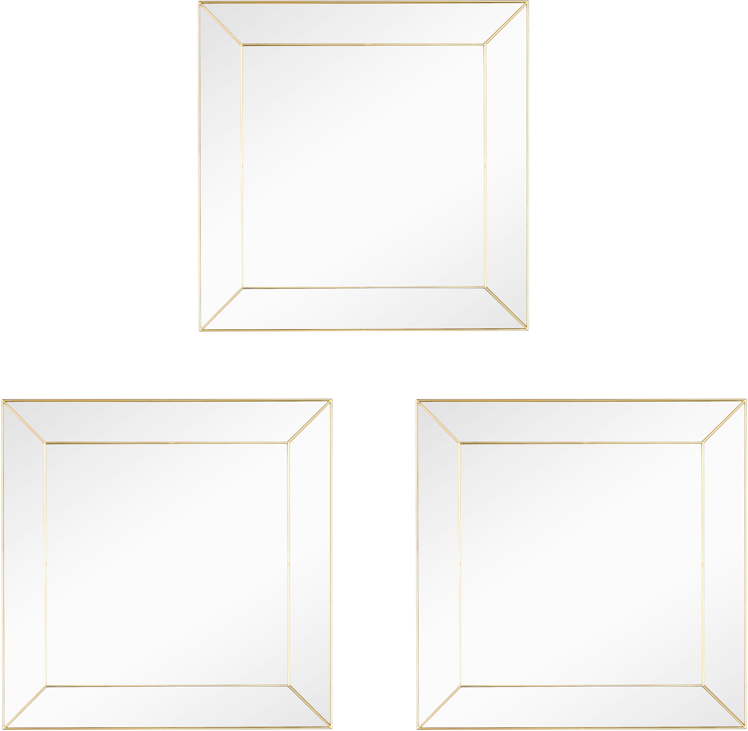 MIRRORS AND MORE Dekospiegel "Alexandra", (3 St.) günstig online kaufen