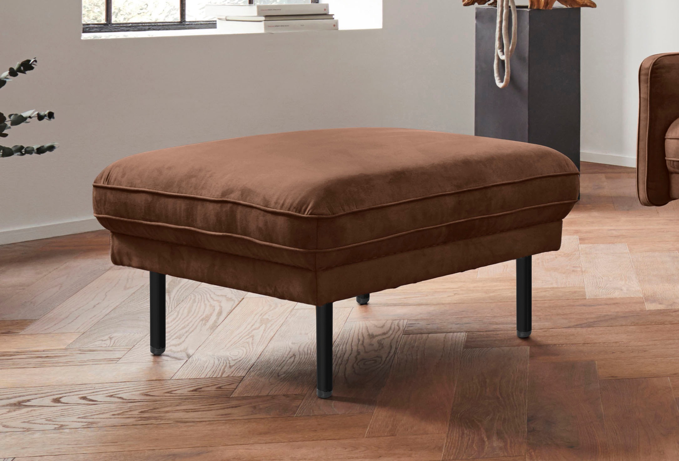 OTTO home Hocker "Nordfyn" edles Design in 3 Bezugsqualitäten
