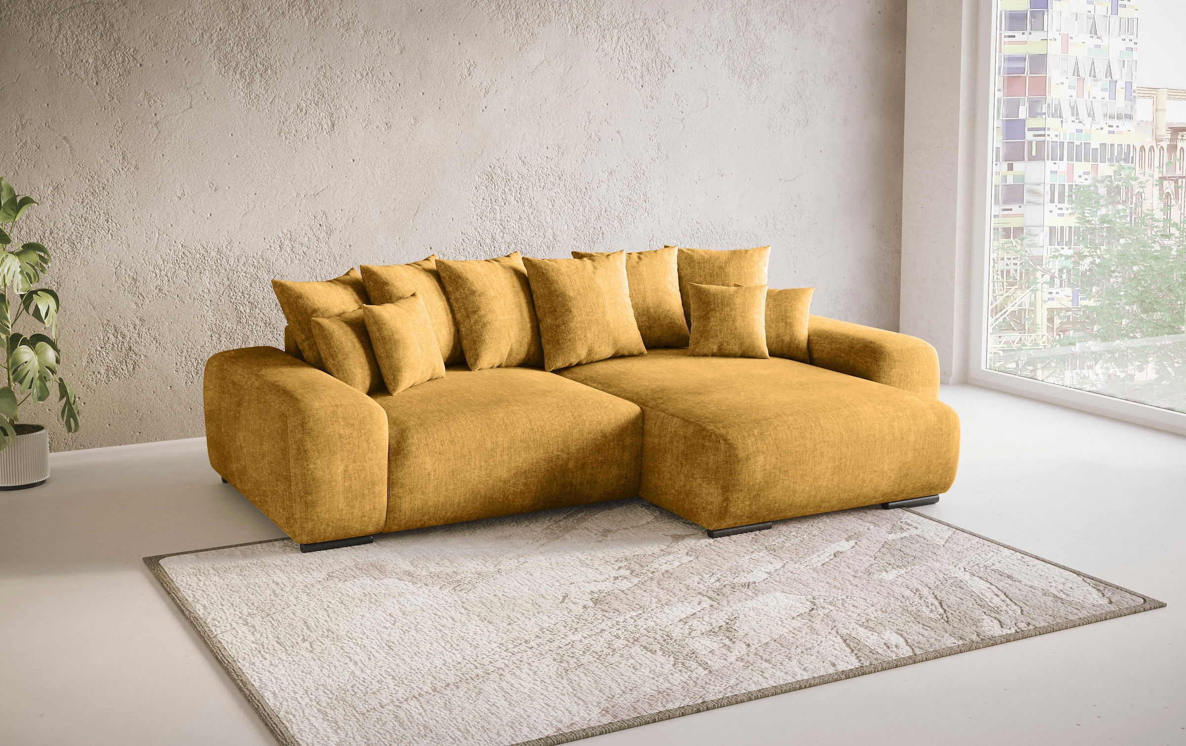 Mr. Couch Ecksofa »Sundance II, L-Form«, mit DuraSpring-Taschenfederkern bis 140 kg belastbar