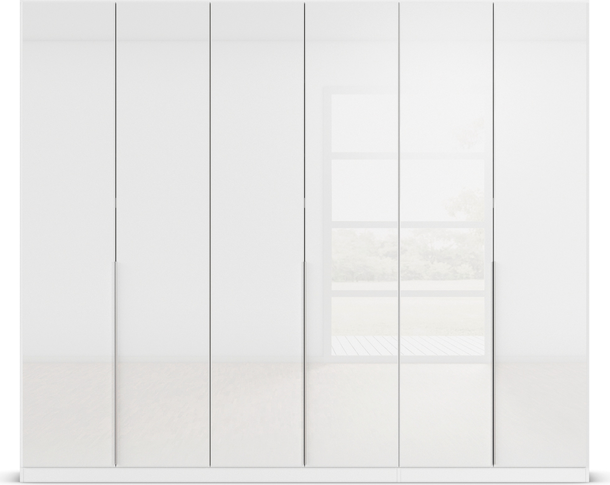 rauch Drehtürenschrank »Kleiderschrank Kleiderschränke Schrank Garderobe AGORDO mit Glasfront«, (in zwei Griff-Farben), durchdachte Innenausstattung, in 6 Breiten und 2 Höhen MADE IN GERMANY