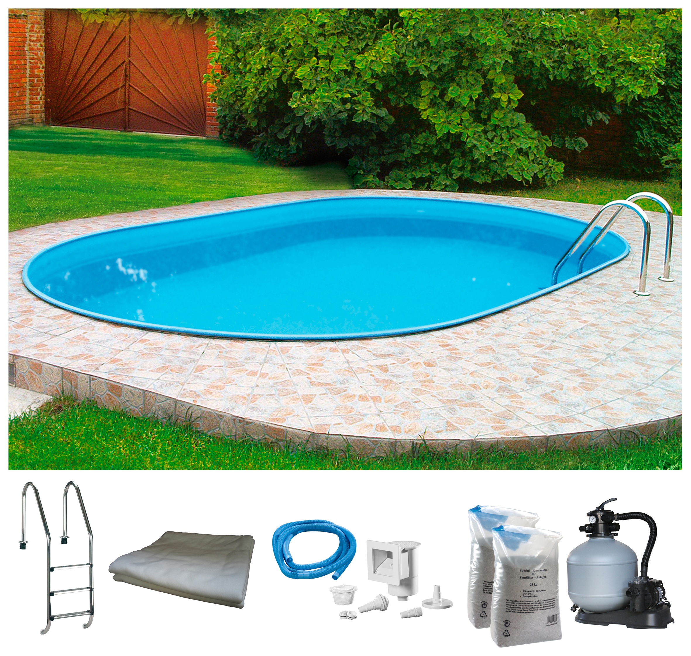 my POOL BWT Ovalpool "PREMIUM" Höhe 135 cm, in verschiedenen Größen günstig online kaufen
