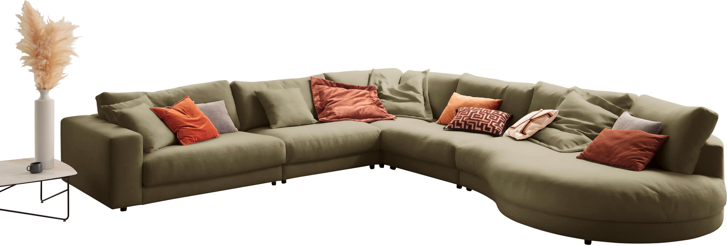 3C Candy Ecksofa »Enisa II L-Form«, incl. 3 Flatterkissen, wahlweise mit Flecken-Schutz-Bezug Easy care