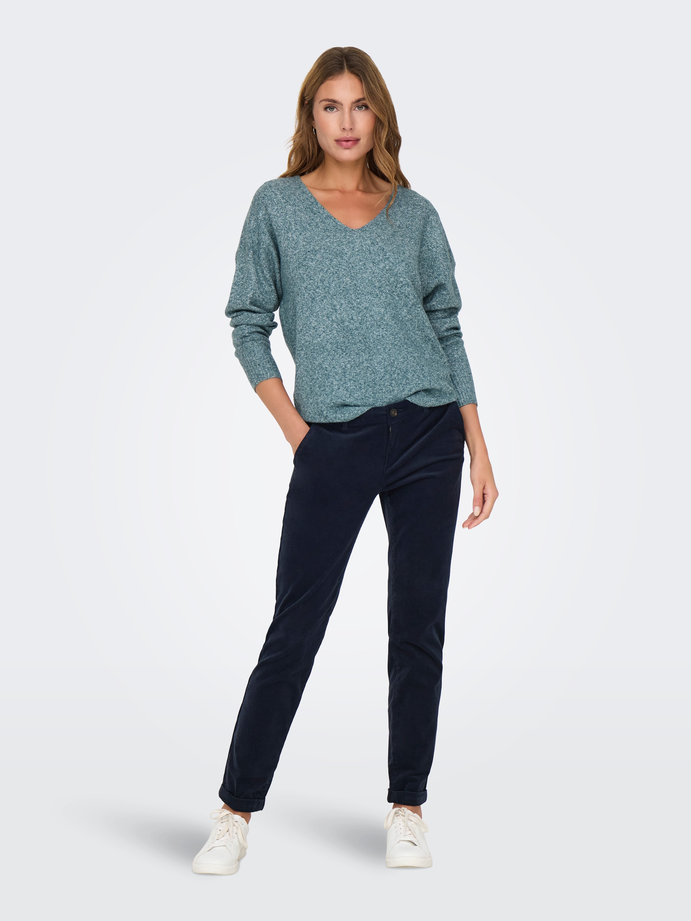 ONLY V-Ausschnitt-Pullover »ONLRICA LIFE L/S V-NECK PULLO KNT NOOS«