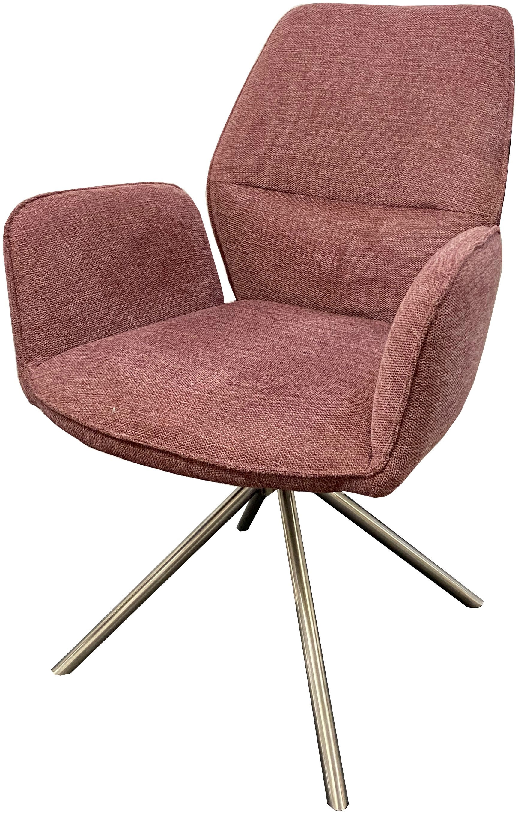 MCA furniture Esszimmerstuhl »GREYTON«, Chenille, (2er-Set), drehbar 180°, Belastbarkeit 120 kg, Sitzhöhe ca. 50 cm