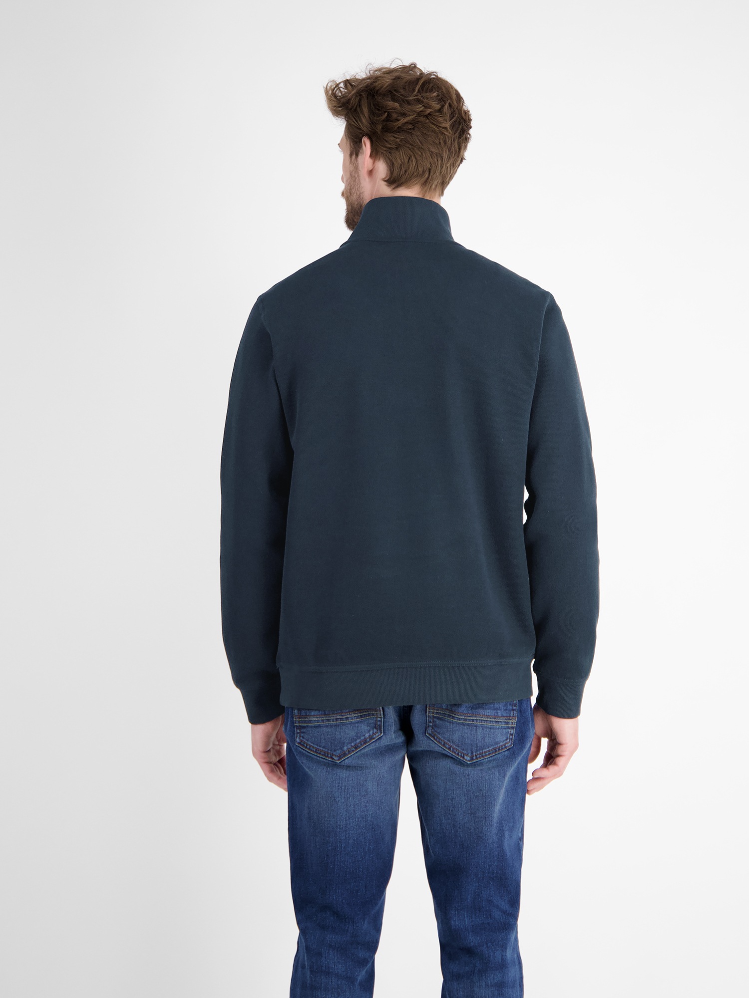 LERROS Sweatshirt "LERROS Herren Troyer, sportiv gerippt" günstig online kaufen
