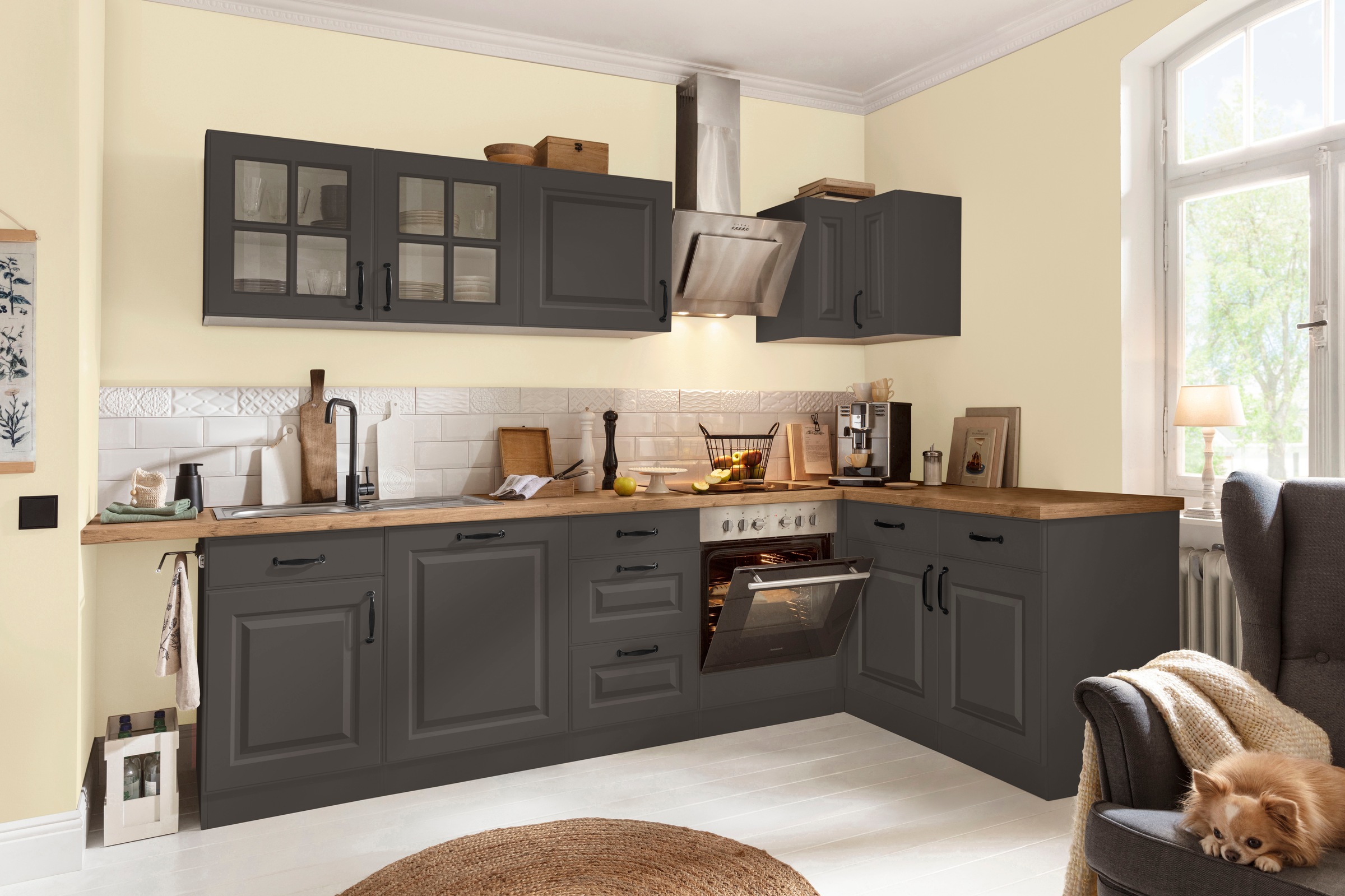 wiho Küchen Unterschrank "Erla, TOPSELLER" 100 cm breit mit Kassettenfront, günstig online kaufen