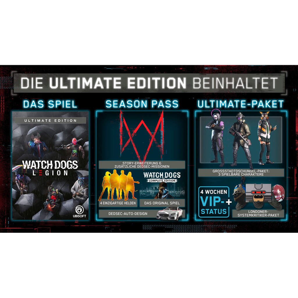 UBISOFT Spielesoftware »Watch Dogs: Legion - Ultimate Edition«, PlayStation 5