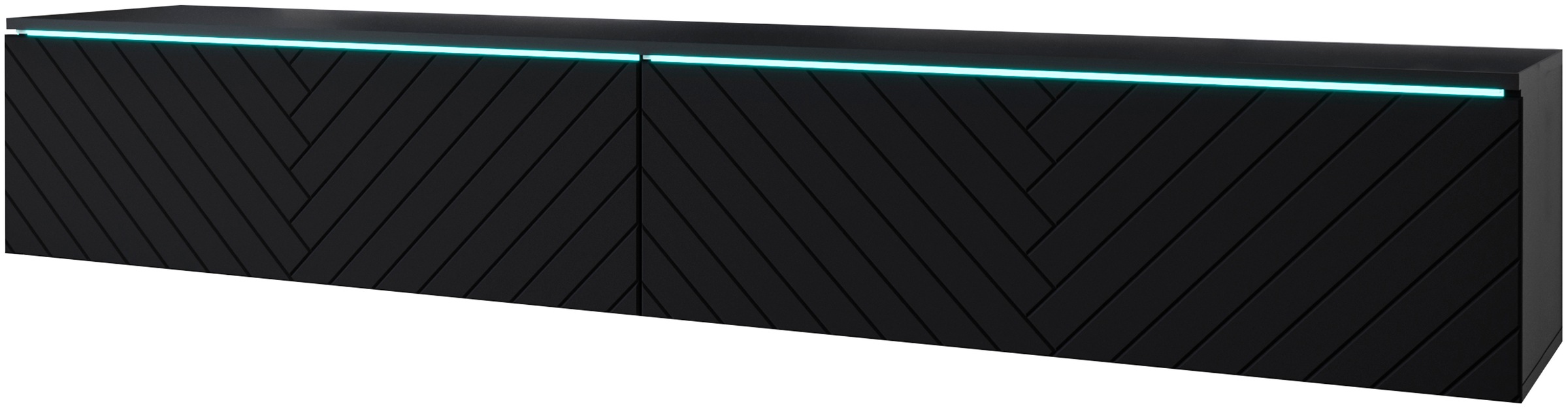 Home affaire Lowboard "Vera, wahlweise mit oder ohne Beleuchtung" gefräste günstig online kaufen