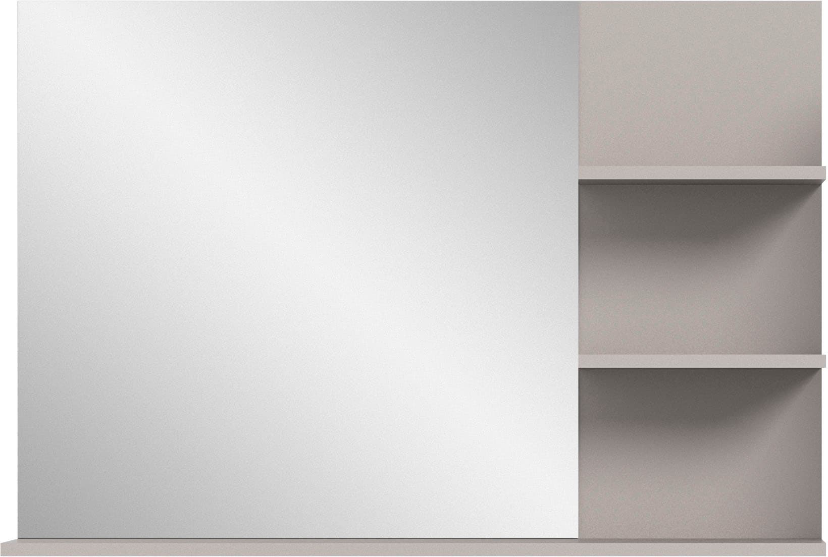 welltime Spiegel "Skygge, Breite 100 cm, 3 Ablageböden, hochwertiges Spiege günstig online kaufen