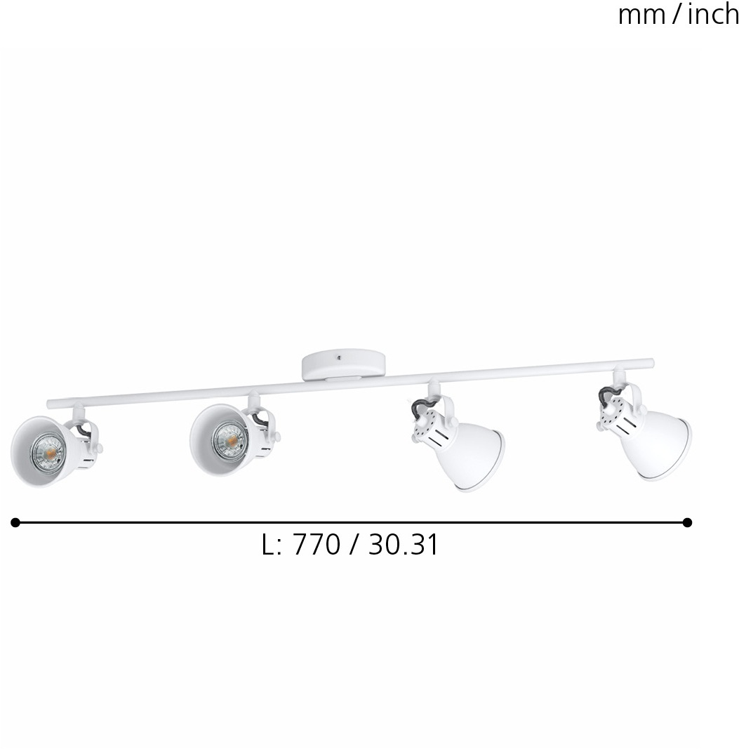 EGLO LED Deckenspots »SERAS 1«, 4 flammig-flammig, LED Deckenleuchte, LED Deckenlampe