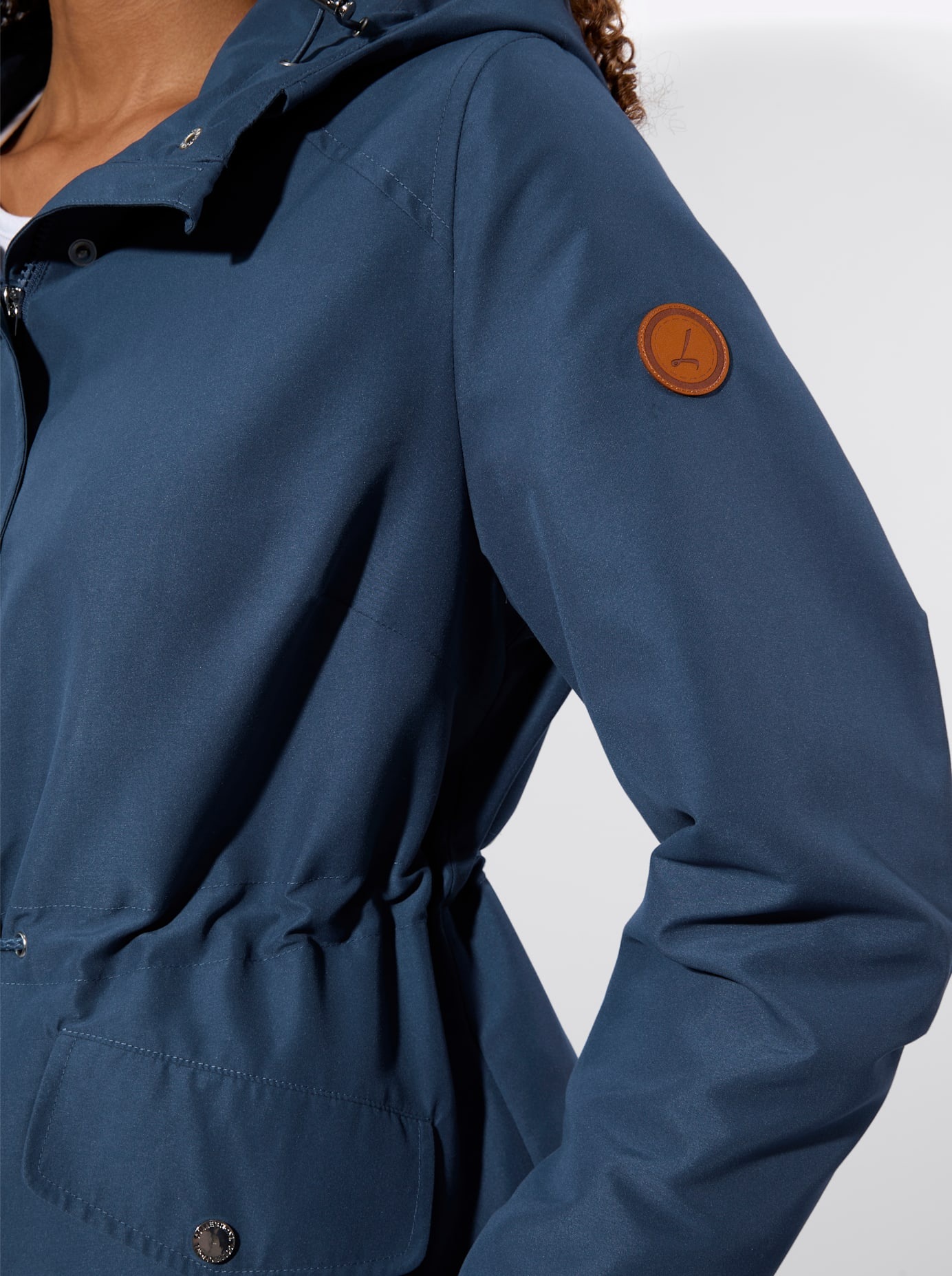 Casual Looks Langjacke mit Kapuze