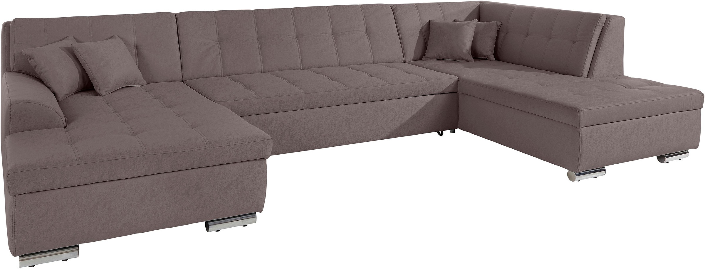DOMO collection Wohnlandschaft »Aversa U-Form«, wahlweise mit Bettfunktion, frei im Raum stellbar