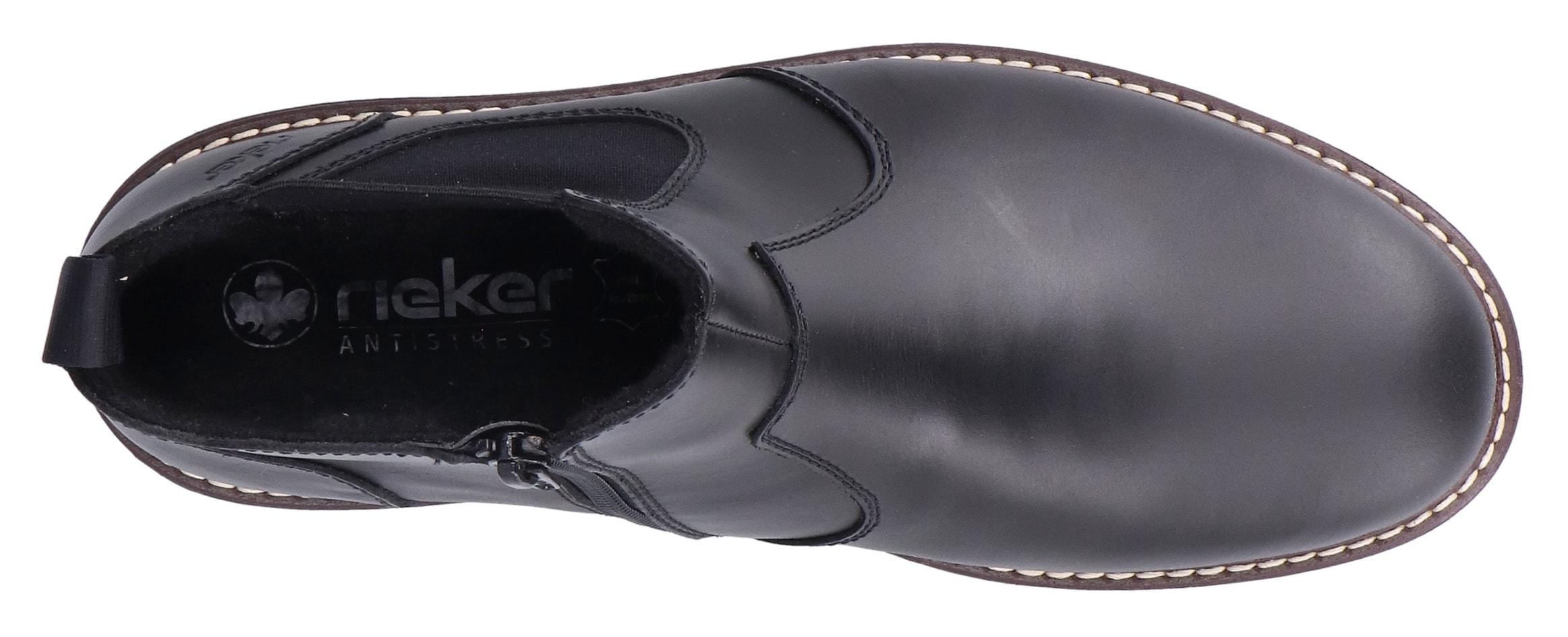 Rieker Chelseaboots, Stiefelette, Casual-Boots mit kontrastfarbener Rahmennaht