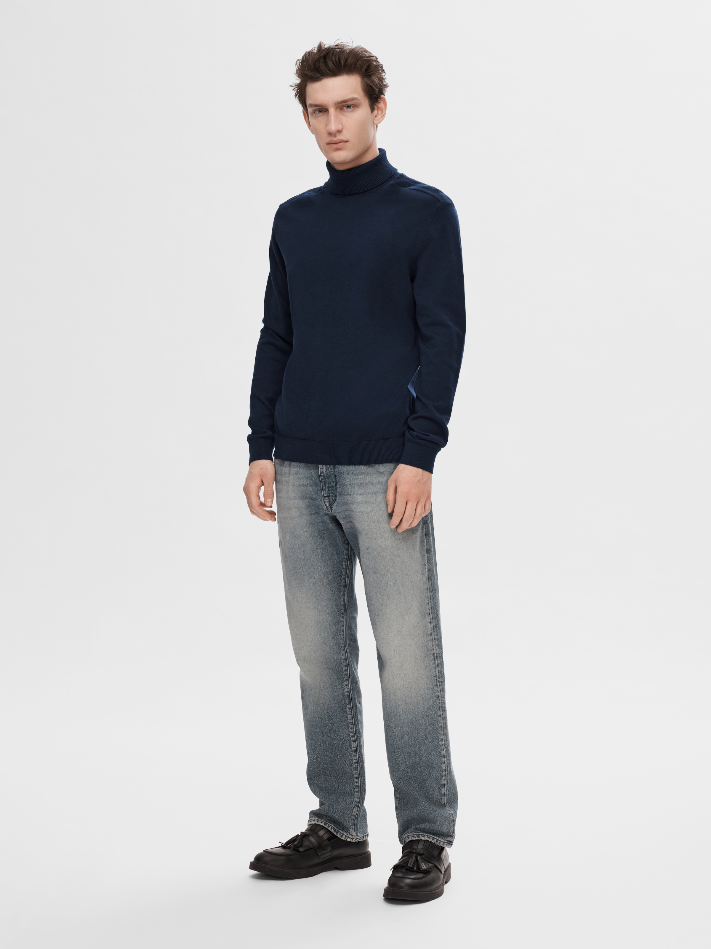 SELECTED Rollkragenpullover »SLHBERG ROLL NECK NOOS«