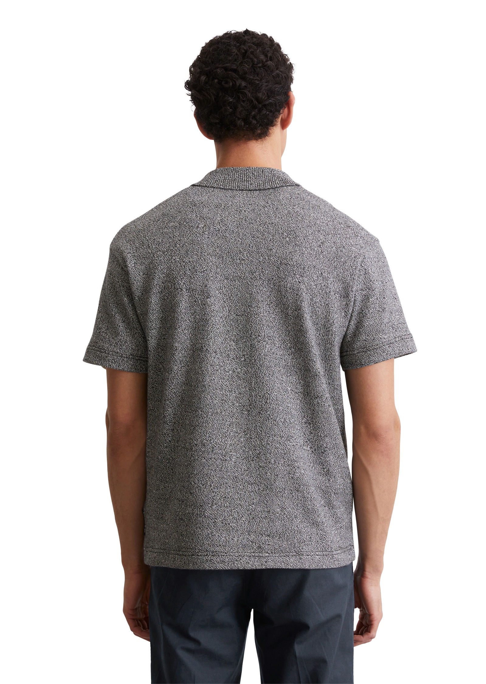 Marc O'Polo Poloshirt »aus garngefärbtem Mouliné-Garn«