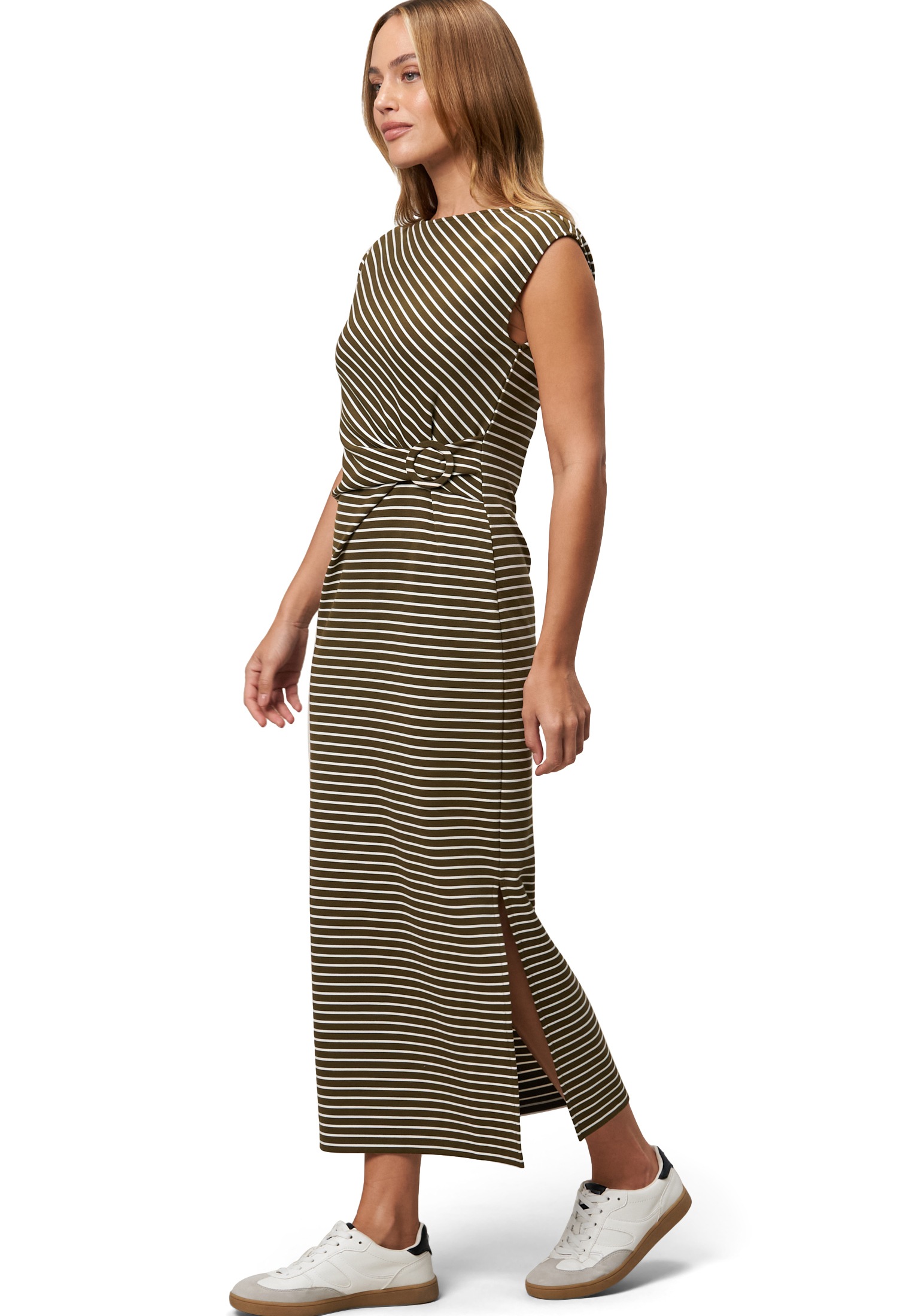 Zero Jerseykleid "zero Damen Sommerkleid Jerseykleid mit Streifen", Gürtel günstig online kaufen