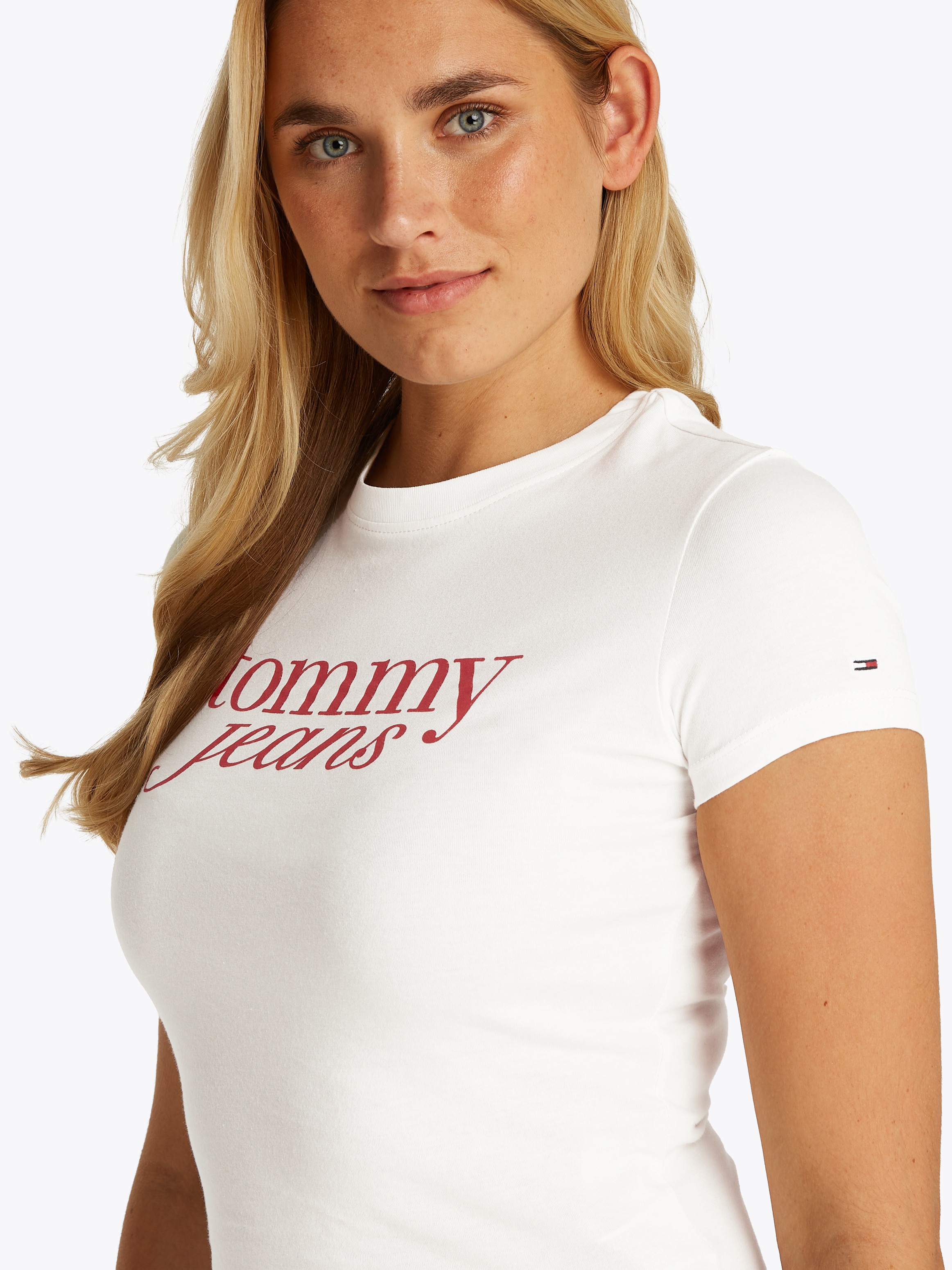 Thumbnail - Tommy Jeans T-Shirt "TJW 2PACK ESSENTIAL LOGO TEE" Packung, 2 Stk. mit Logodruck