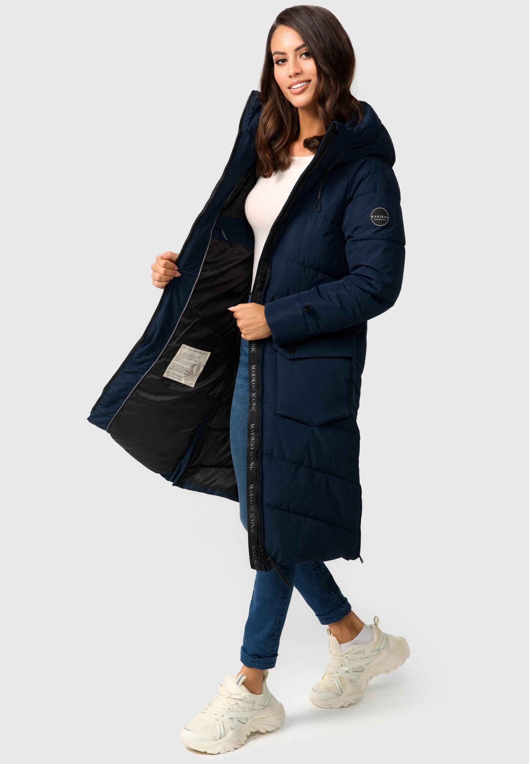 Marikoo Winterjacke »Tomomii XVI«, warmer Winter Stepp Mantel mit Kapuze  für kaufen | BAUR