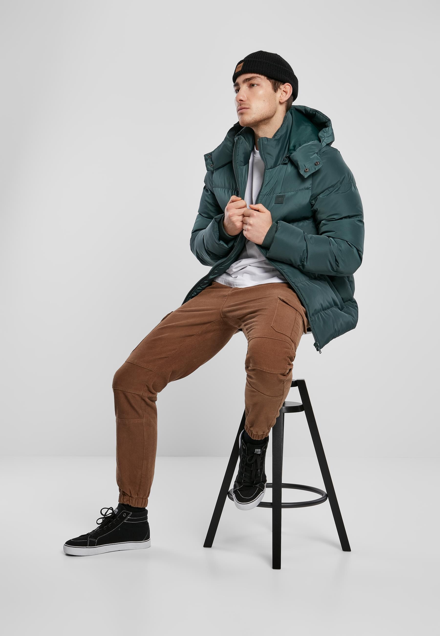URBAN CLASSICS Allwetterjacke »Urban Classics Herren Hooded Puffer Jacket«, (1 St.), mit Kapuze