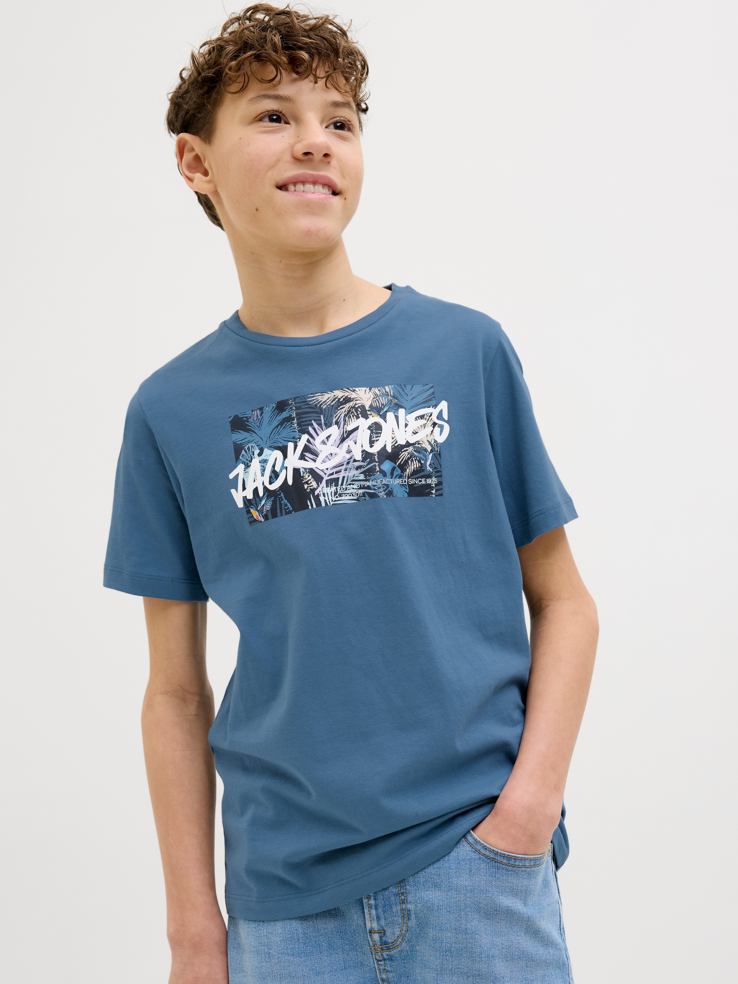 Jack & Jones Junior T-Shirt »JJHAWAII SHAPE TEE SS CREW NECK JNR«