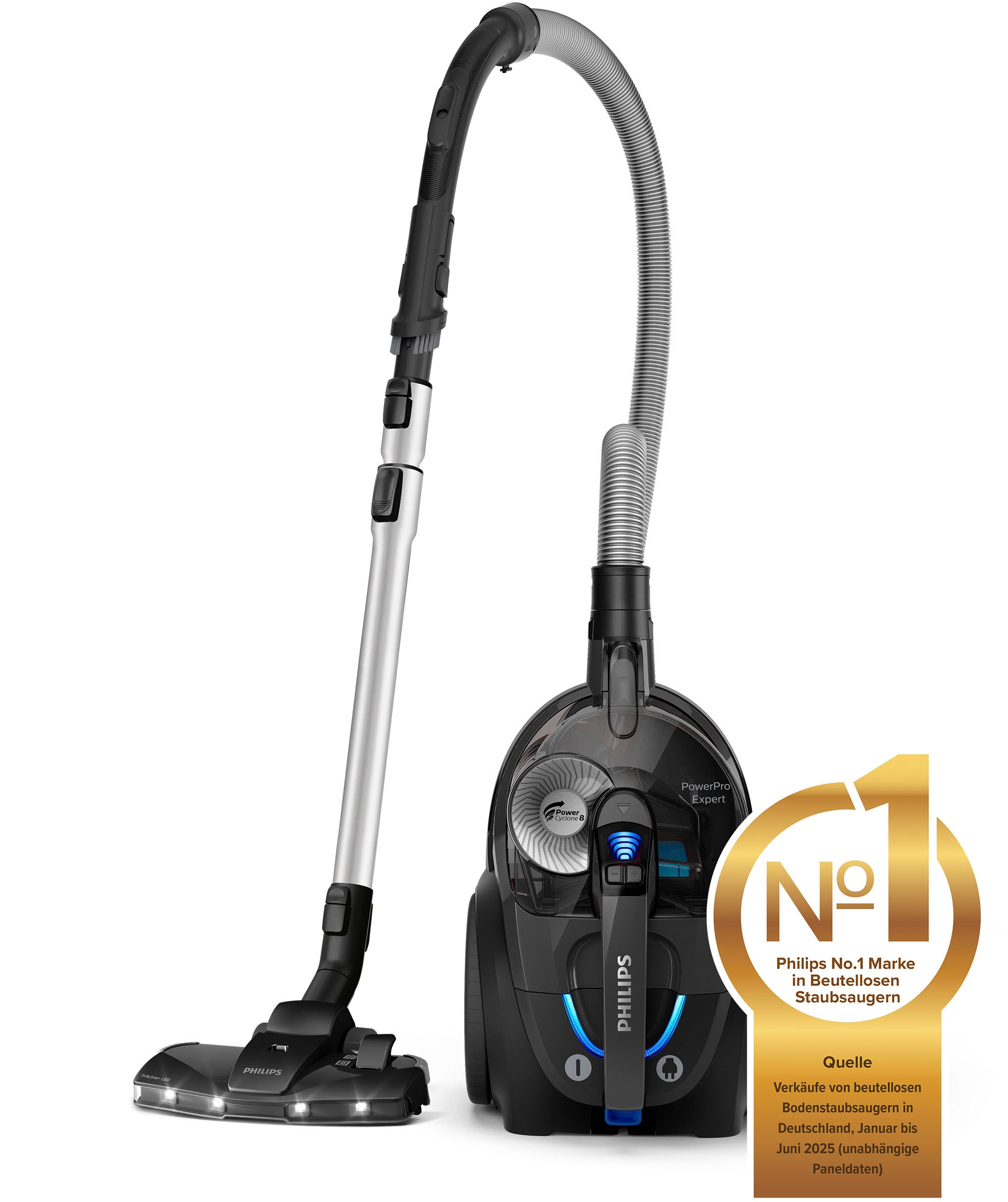 Philips PowerPro Expert FC9747 - Aspirateur - traineau - sans sac - 900 Watt - noir encre
