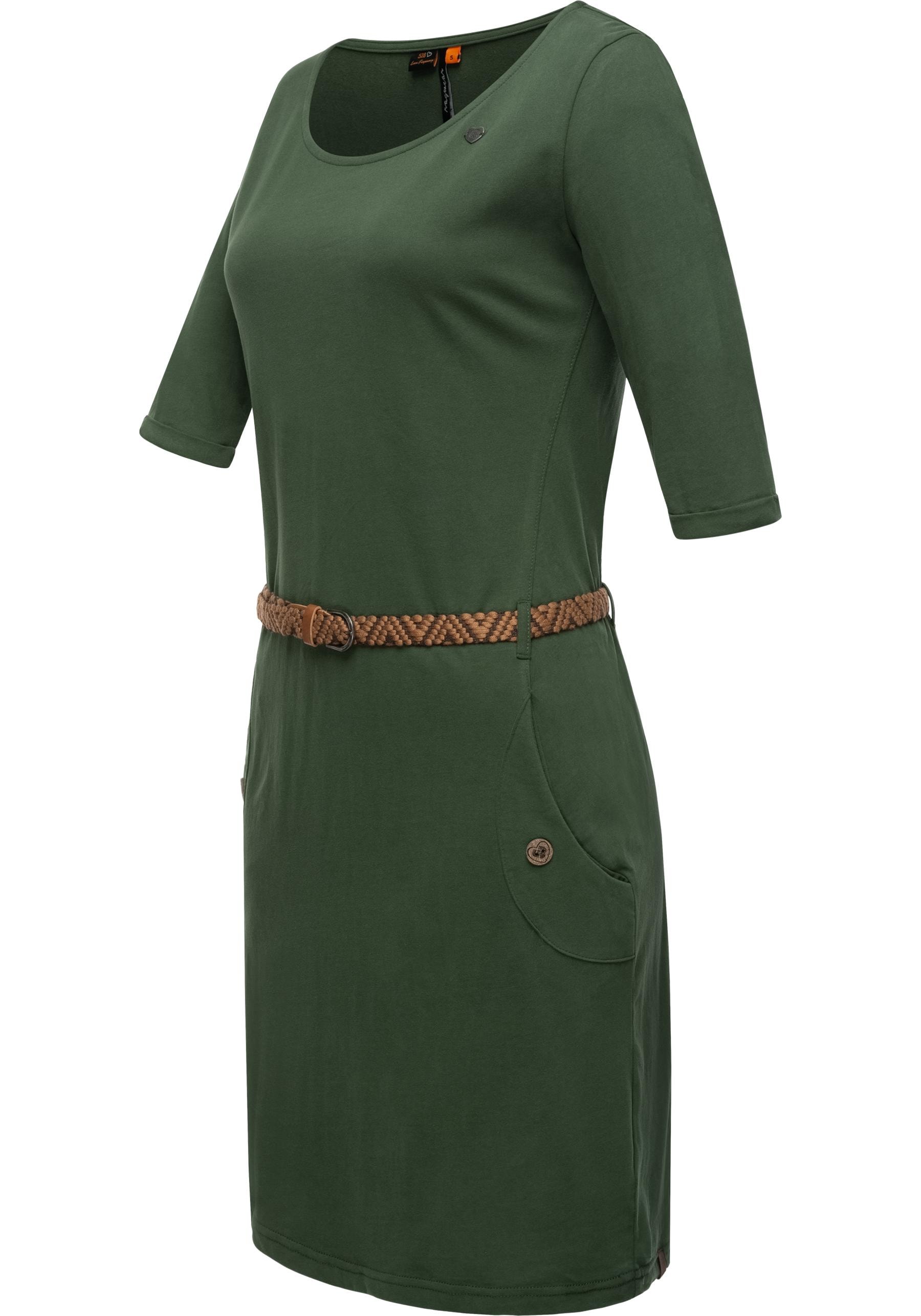 Ragwear Shirtkleid »Tannya Solid«, (2 tlg.), stylisches Damenkleid mit Gürtel