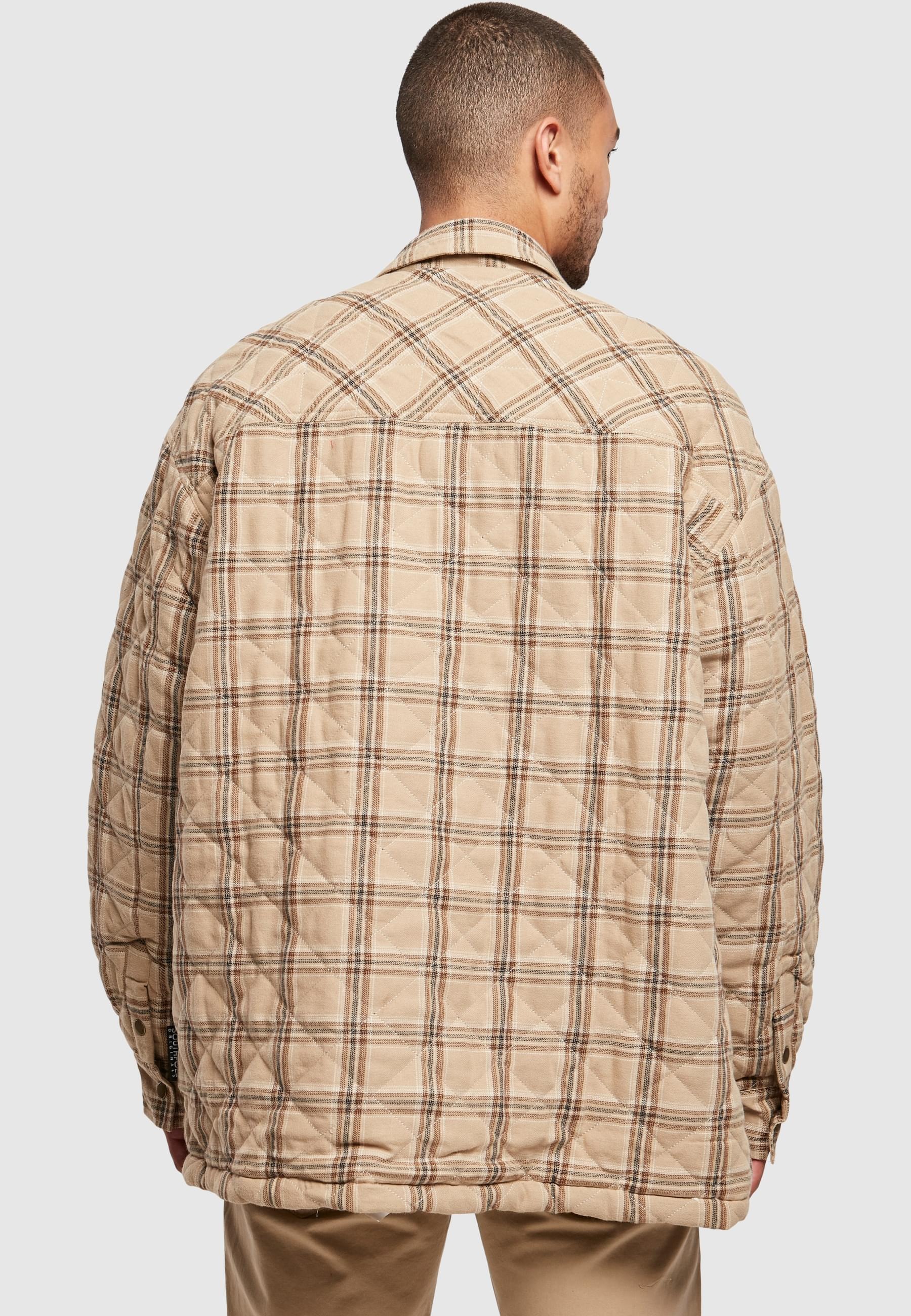 Southpole Langarmhemd »Southpole Herren Southpole Flannel Quitted Shirt Jacket«, (1 tlg.)