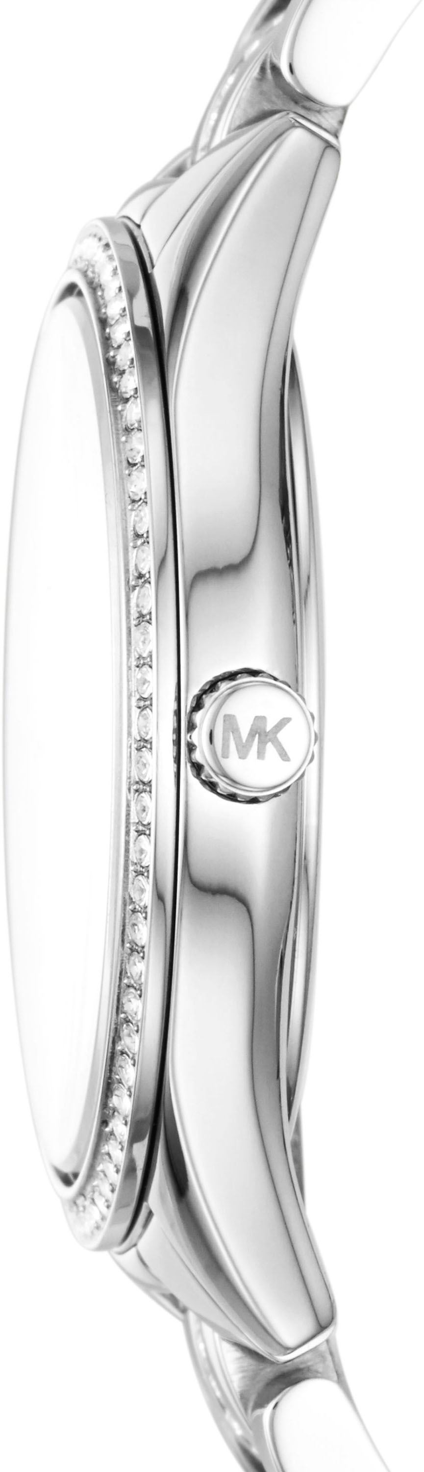 MICHAEL KORS Quarzuhr »LAURYN«, Armbanduhr, Damenuhr, analog, Edelstahlarmband