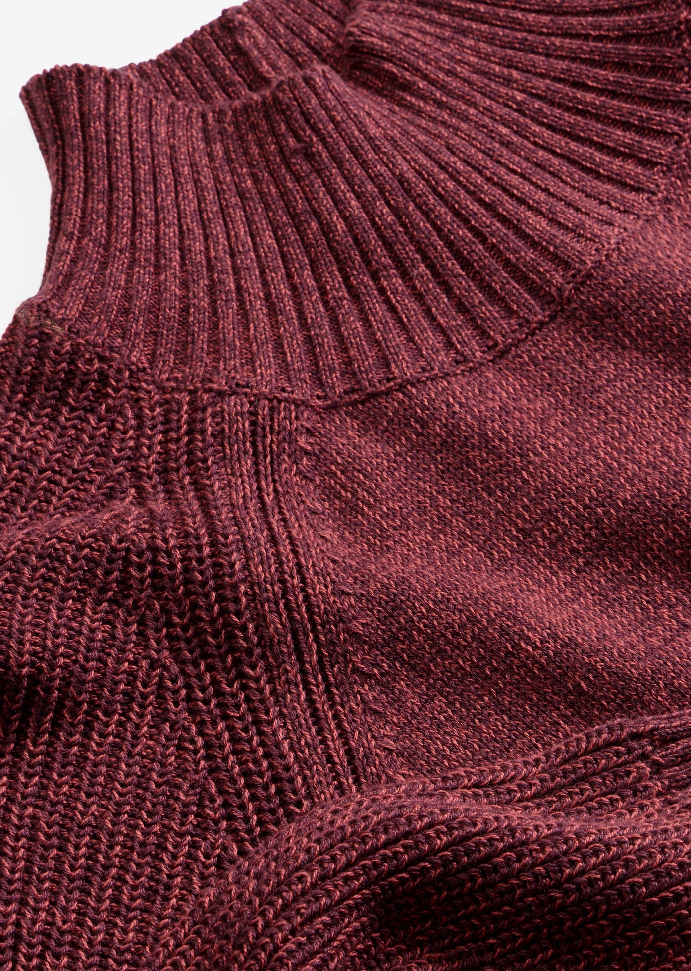 bonprix Strickpullover Loose Fit, aus Baumwolle und Polyacryl, mit Stehkragen