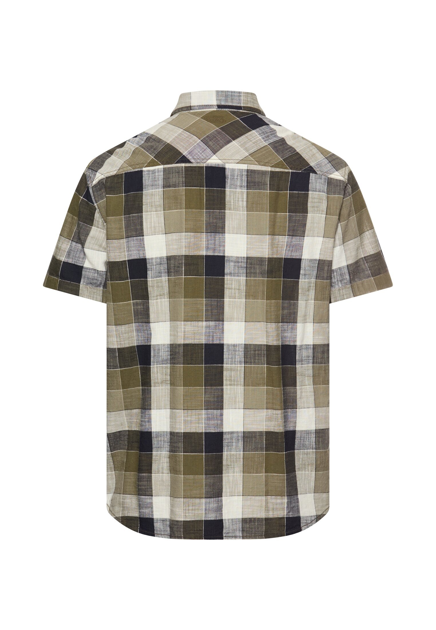 camel active Karohemd Kurzarm, mit Button-Down-Kragen