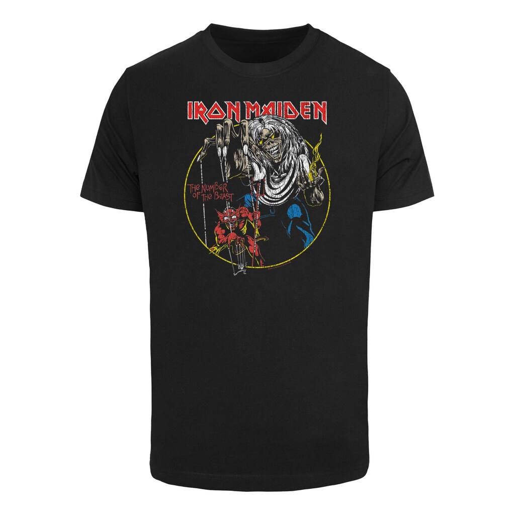 Merchcode T-Shirt »Merchcode Herren Iron Maiden - Colours Circle T-Shirt Round Neck«, (1 tlg.)
