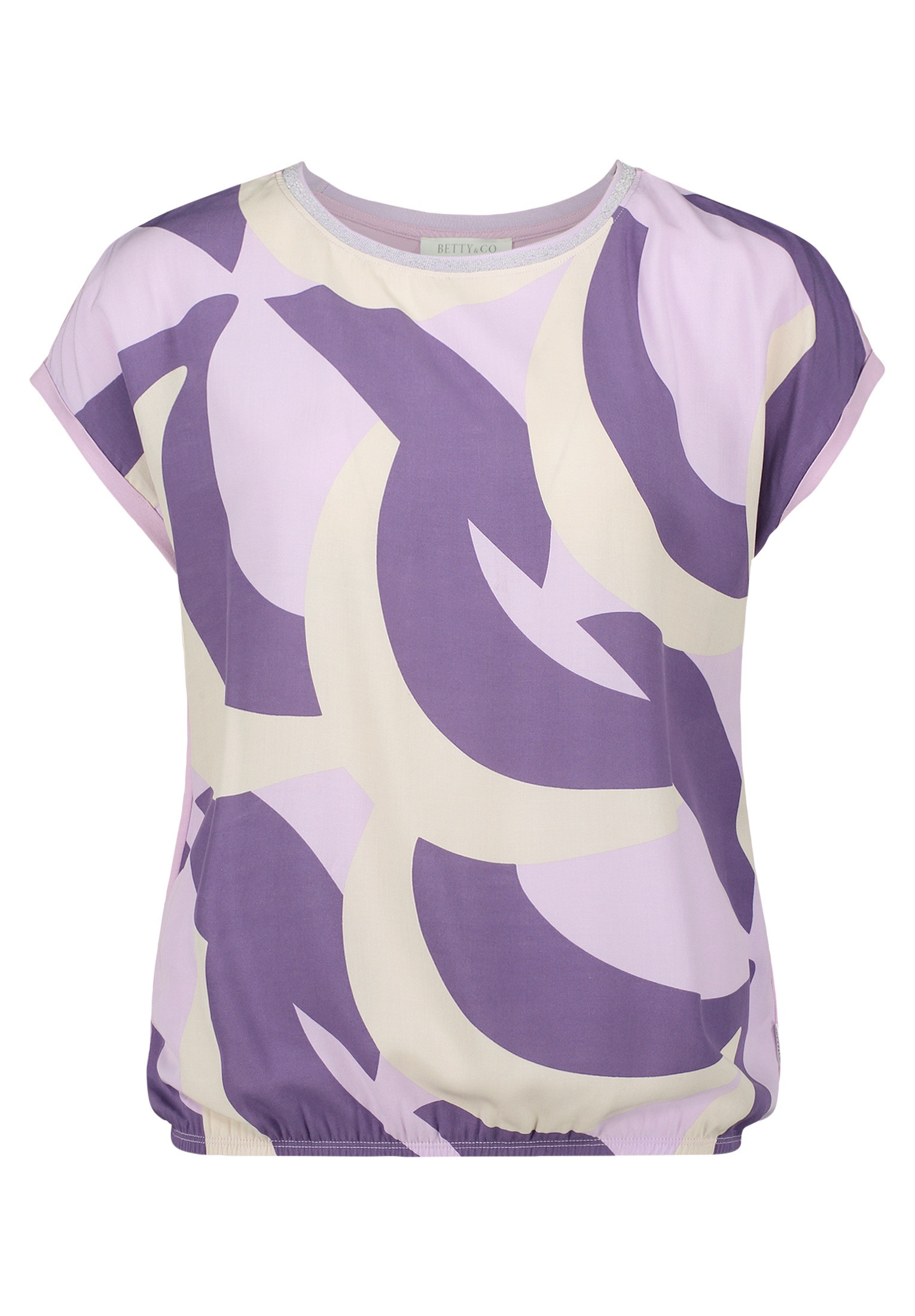 Betty&Co Kurzarmshirt "Betty & Co Damen Casual-Shirt mit Print", (1 tlg.), günstig online kaufen