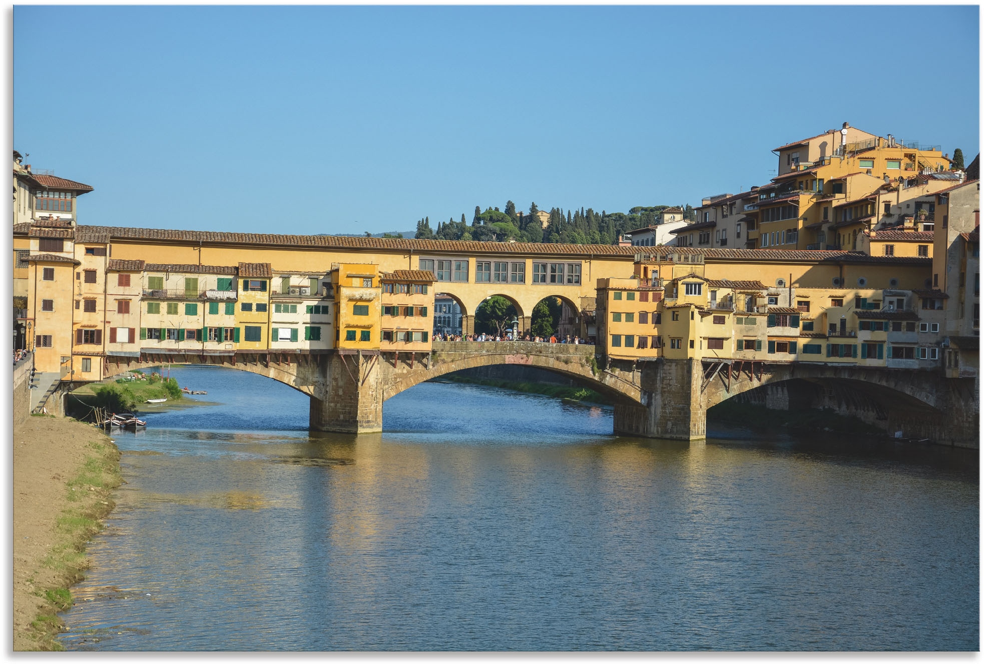 Artland Wandbild »Brücke als in Vecchio Ponte BAUR Alubild, St.), Größen oder (1 Florenz«, Wandaufkleber Florenz, | in Poster Leinwandbild, versch. kaufen