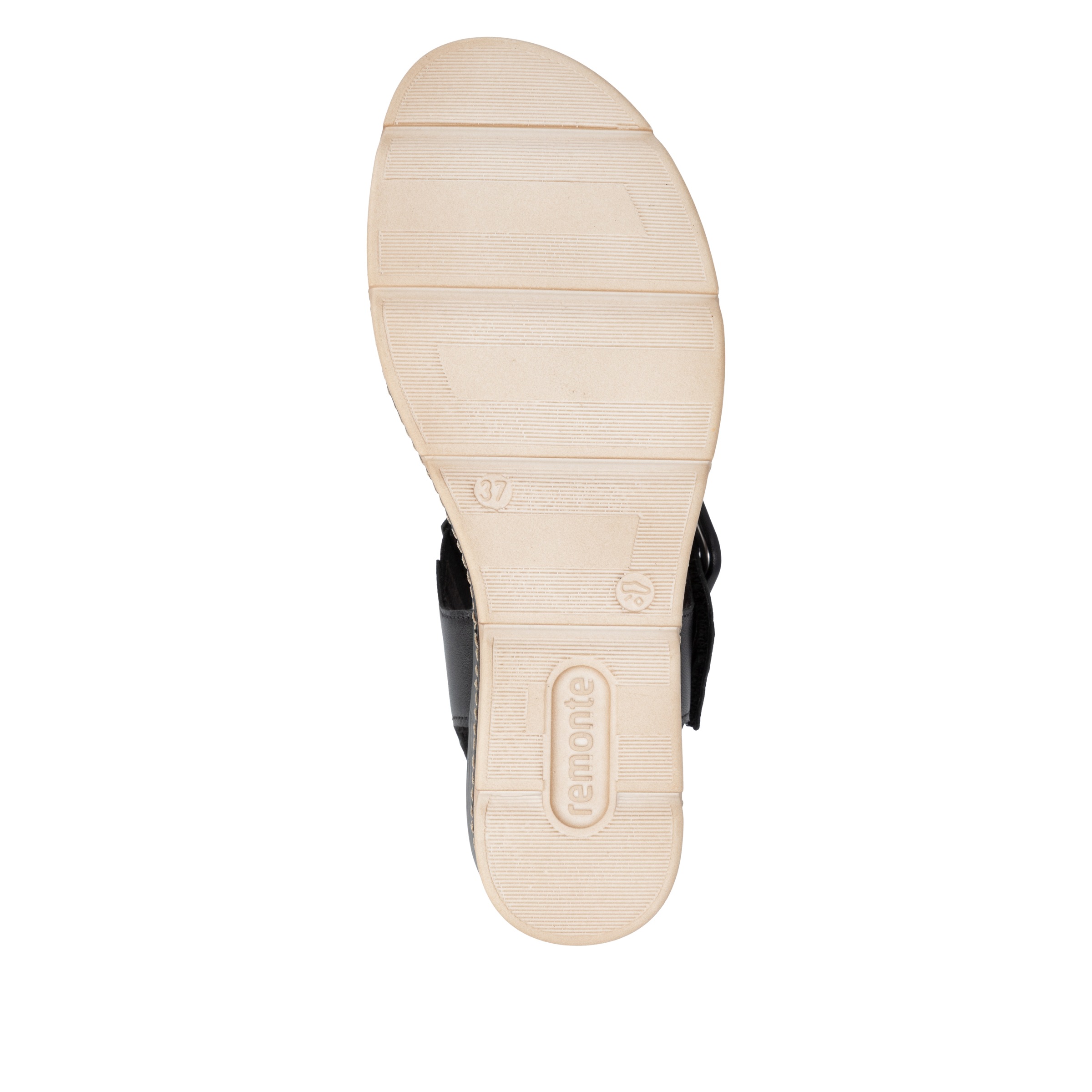 Keilsandalette REMONTE, Damen, Gr. 42, schwarz, leo, Leder, Lederimitat, Schuhe, Sommerschuh, Sandale mit praktischen Klettverschlüssen 3