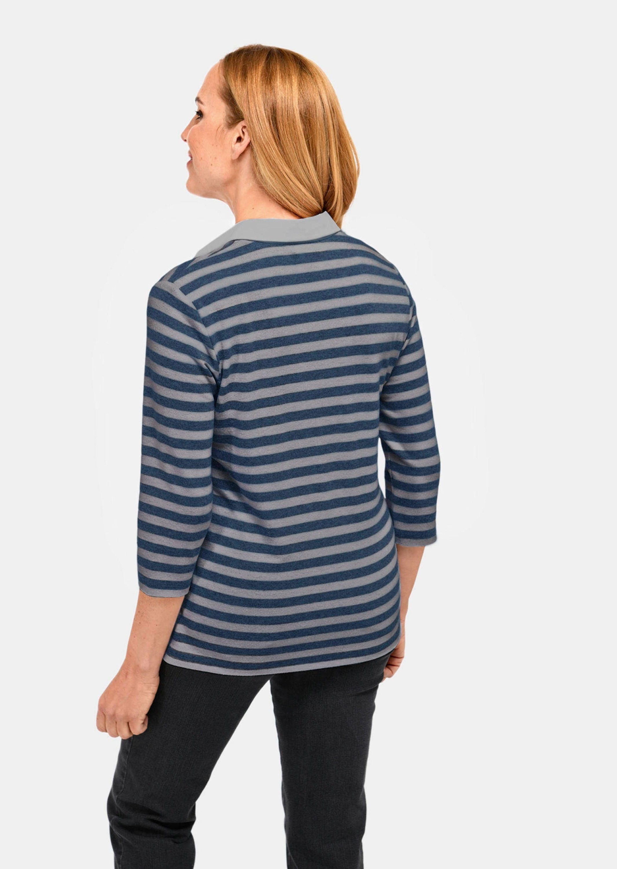 GOLDNER Poloshirt »Kurzgröße Hochwertiges Langarmshirt mit Polokragen«