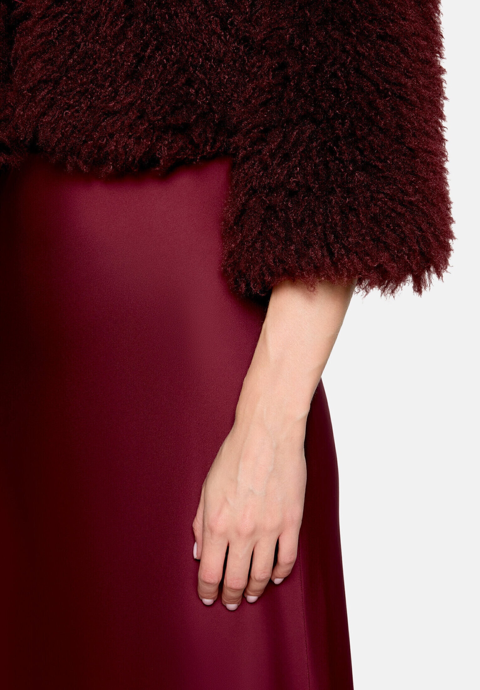 Vera Mont Fellimitatjacke »Damen mit Rundhalsausschnitt«