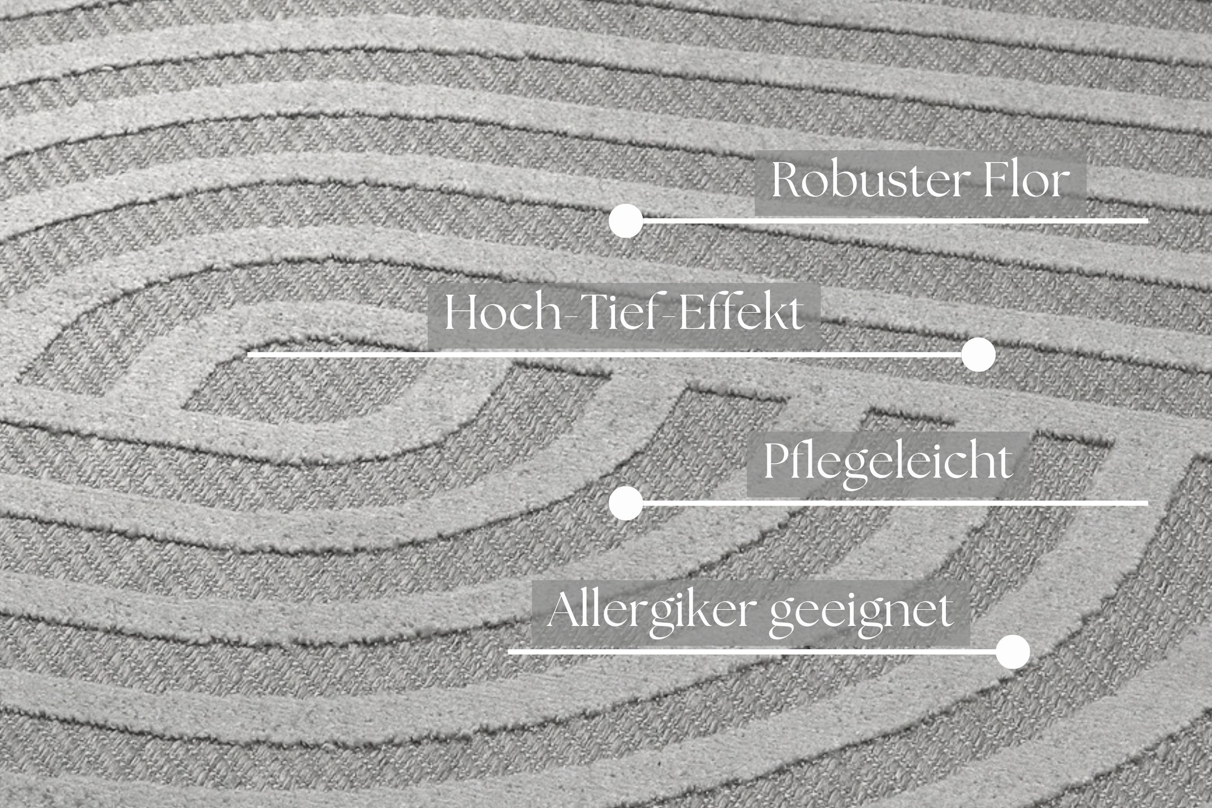 my home Outdoorteppich »Tamsin«, rund, 6 mm Höhe, In- und Outdoor Teppich, wetterfest, modernes Design, Terrasse, Balkon