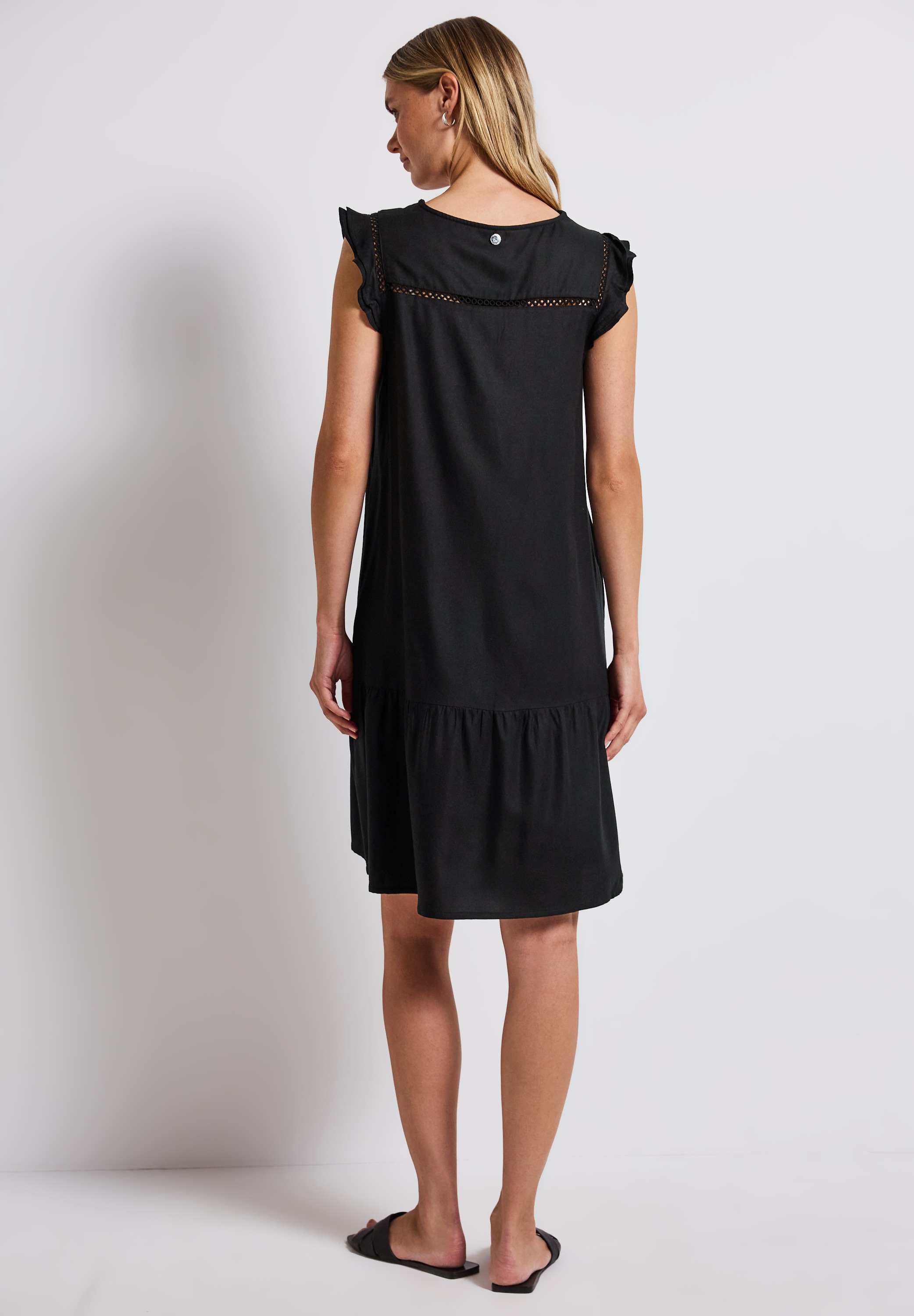 STREET ONE Tunikakleid Ohne Taschen mit Volant und aus Viskose günstig online kaufen