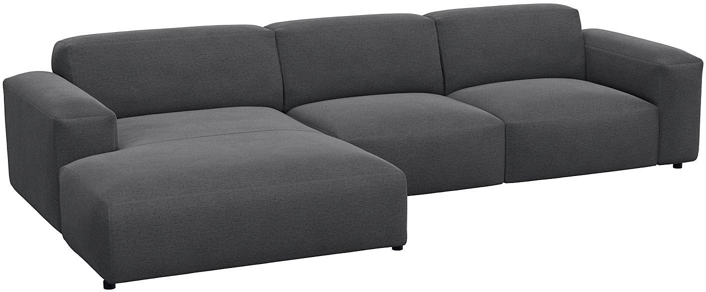FLEXLUX Ecksofa »Lucera bequem und komfortabel durch hochwertigen Sitzaufbau, L-Form«, modern & anschmiegsam, Kaltschaum, Stahl-Wellenunterfederung