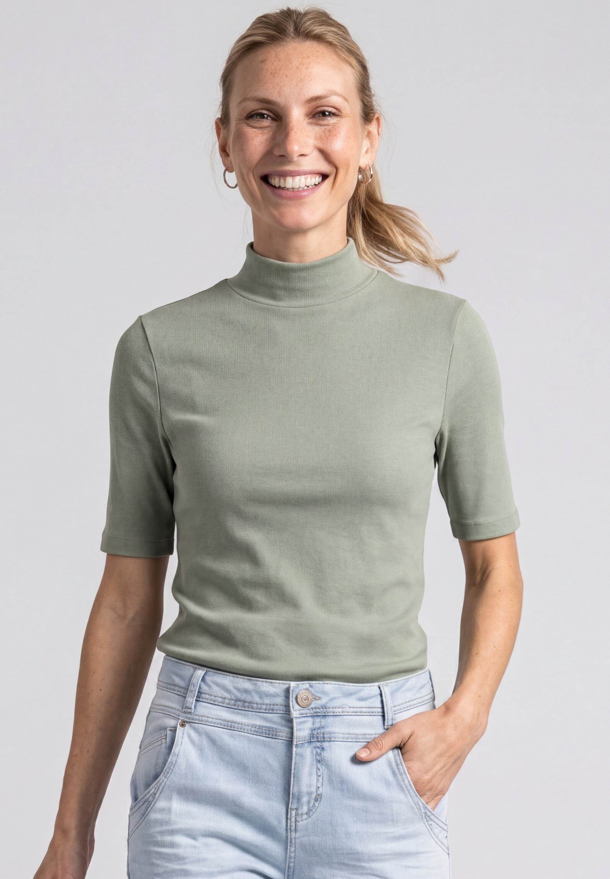 STREET ONE T-Shirt im soften Baumwoll-Mix