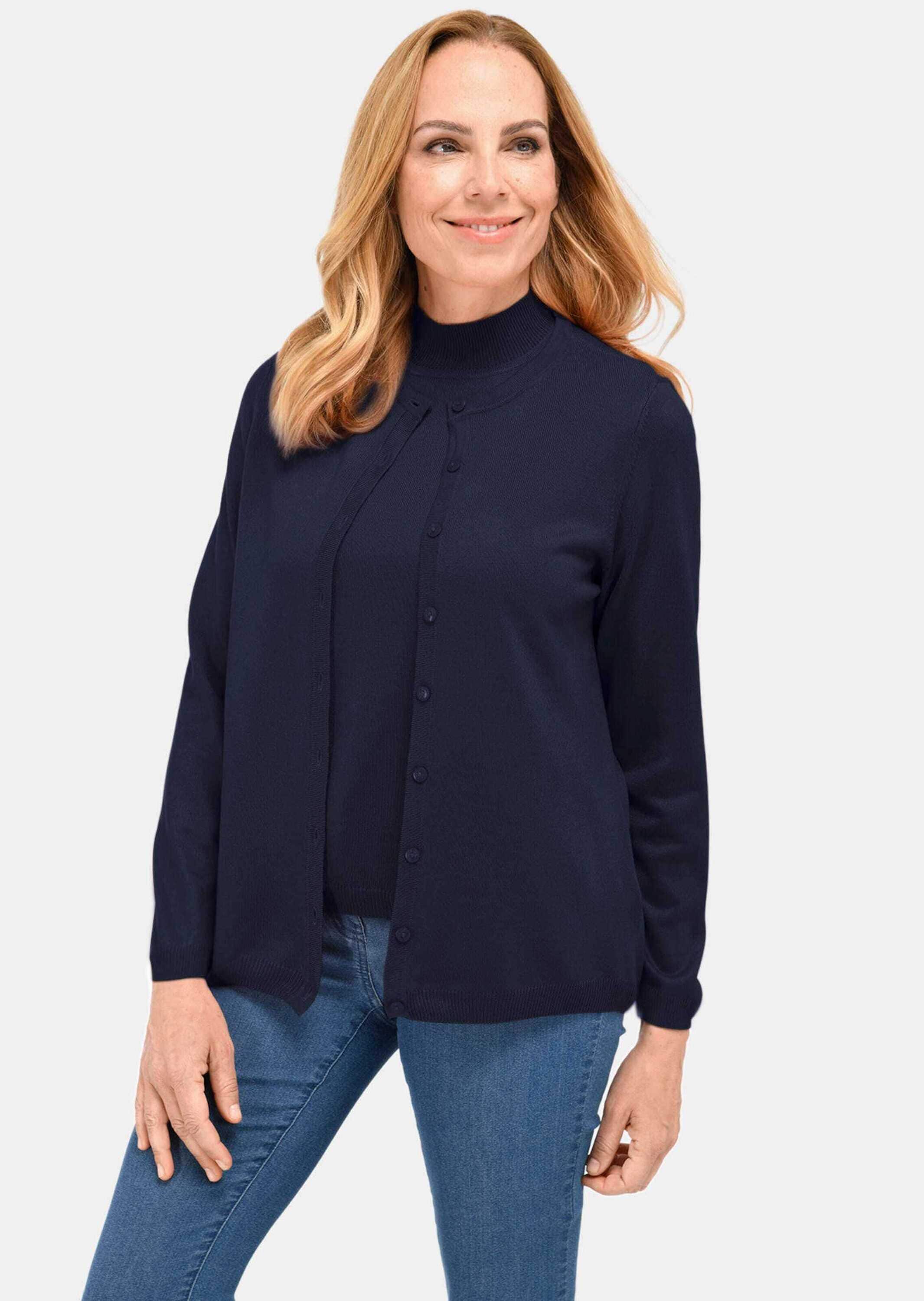 GOLDNER Strickpullover »Twinset Pflegeleichtes Basic-Strickset«
