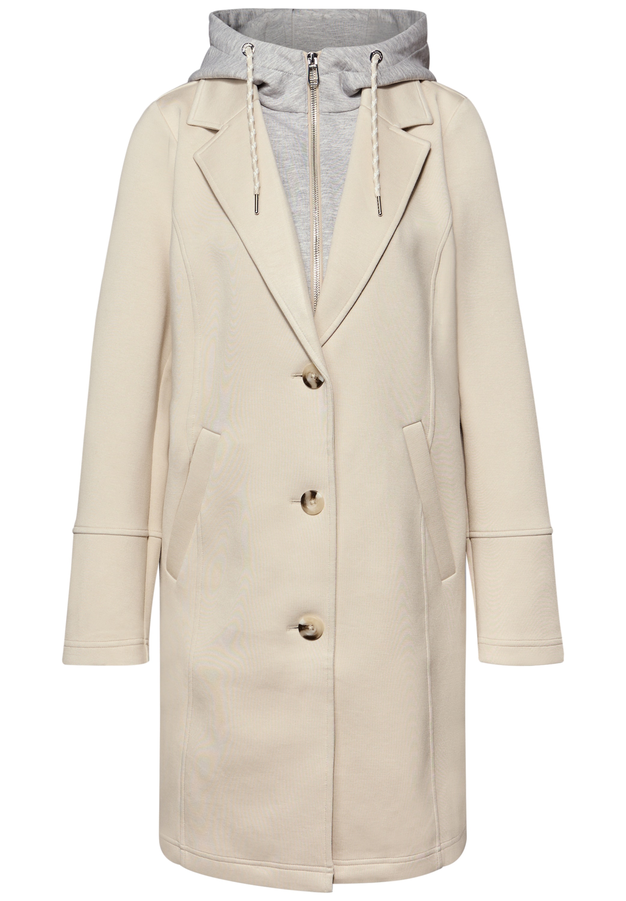 STREET ONE Outdoorjacke mit Kapuze mit Reverskragen