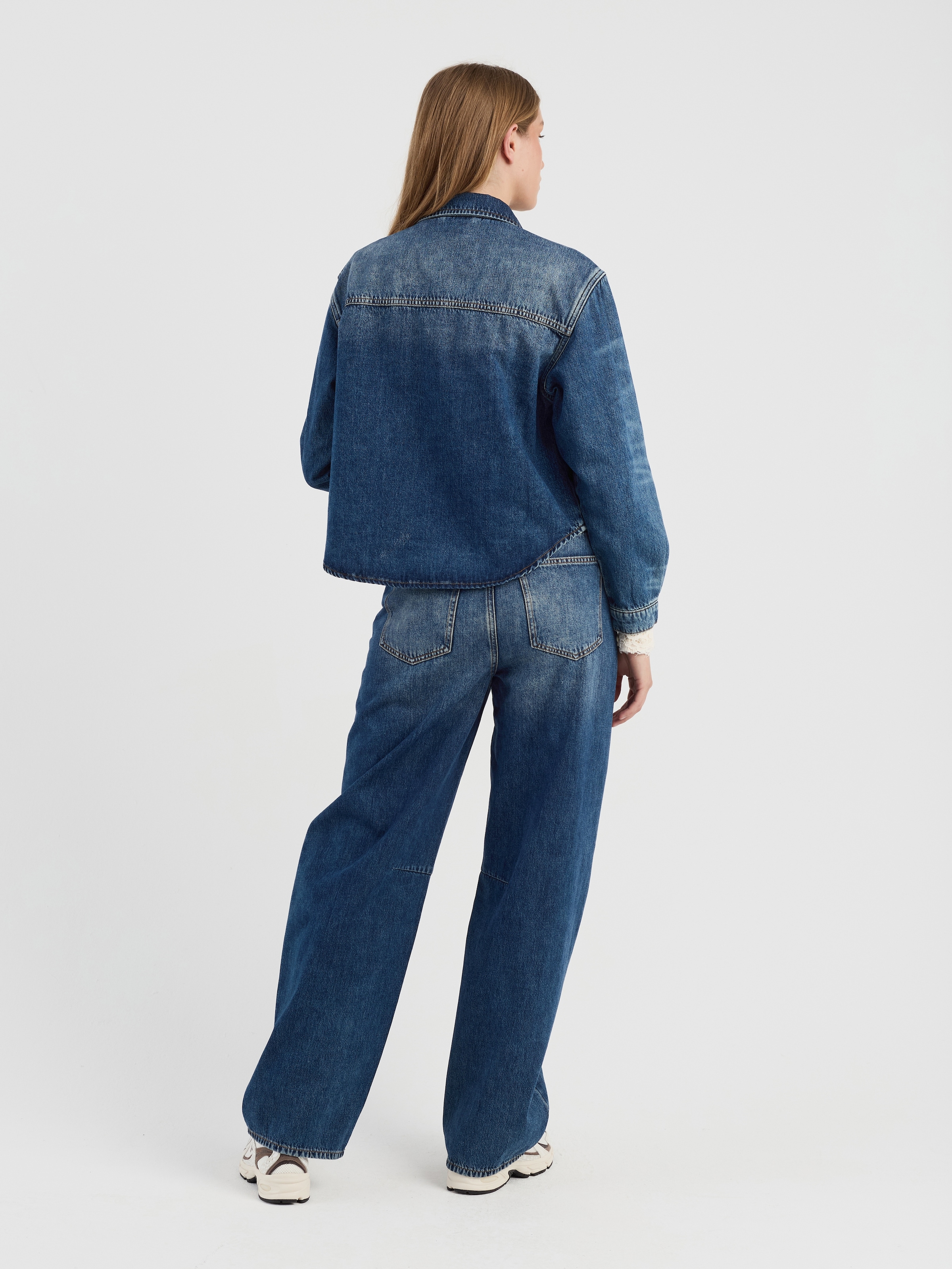 GANG Jeansjacke »94ZOE JACKET« als Set zur Sarina Long