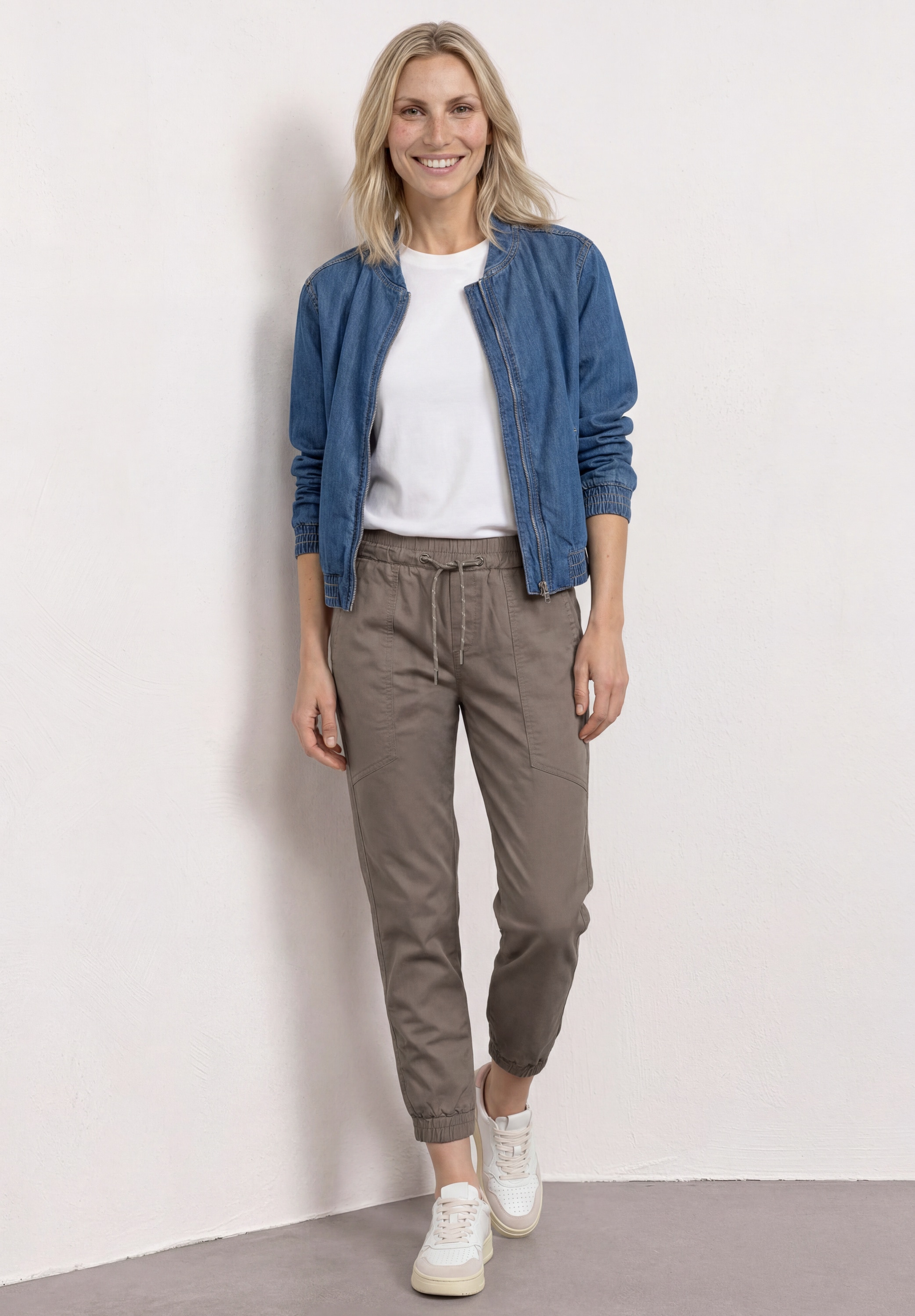 STREET ONE Jogger Pants  aus Baumwolle mit Stretchanteil