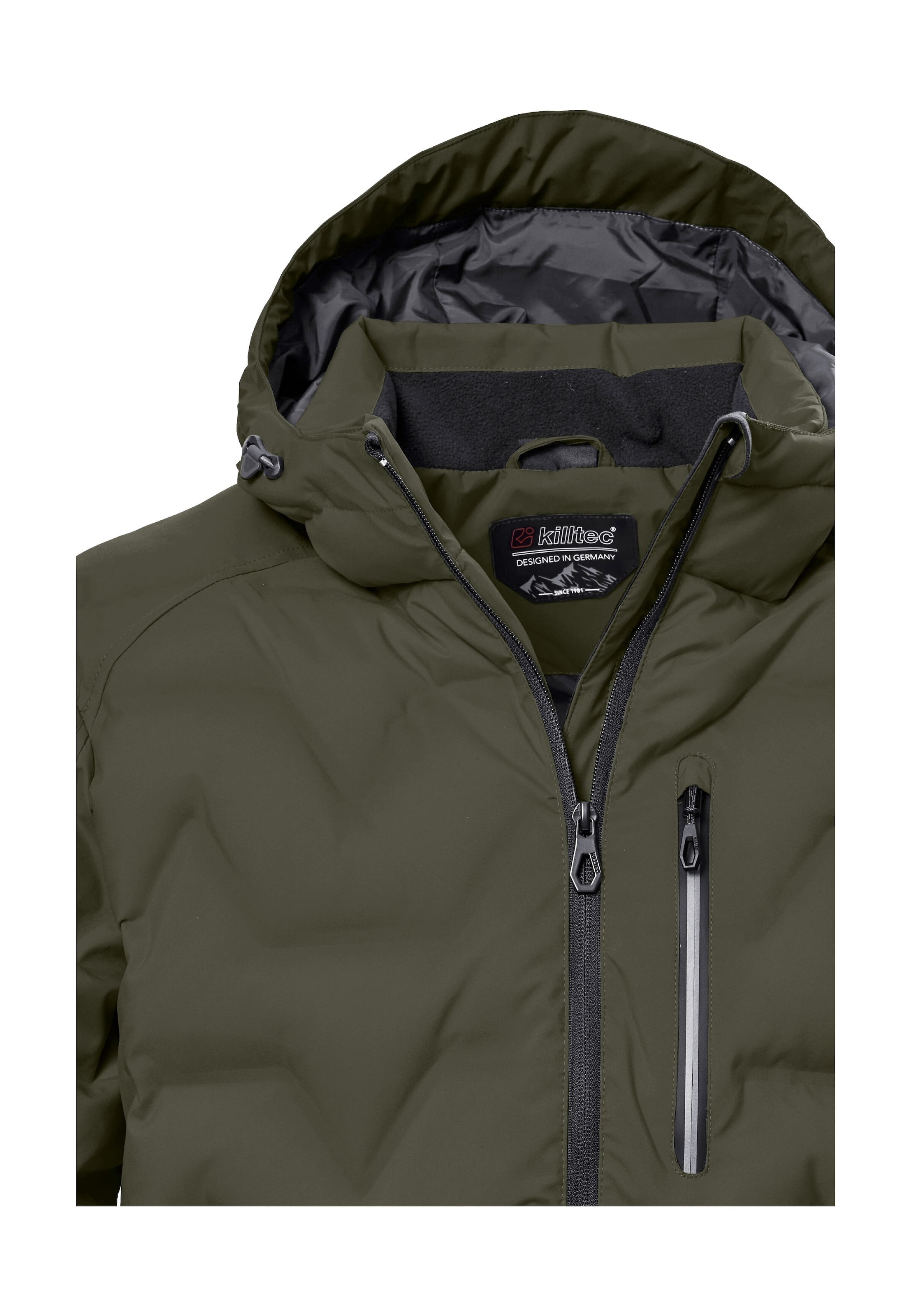 Killtec Steppjacke »KOW 60 MN QLTD JCKT« Wasser- und windabweisend, atmungsaktiv, verstellbare Kapuze