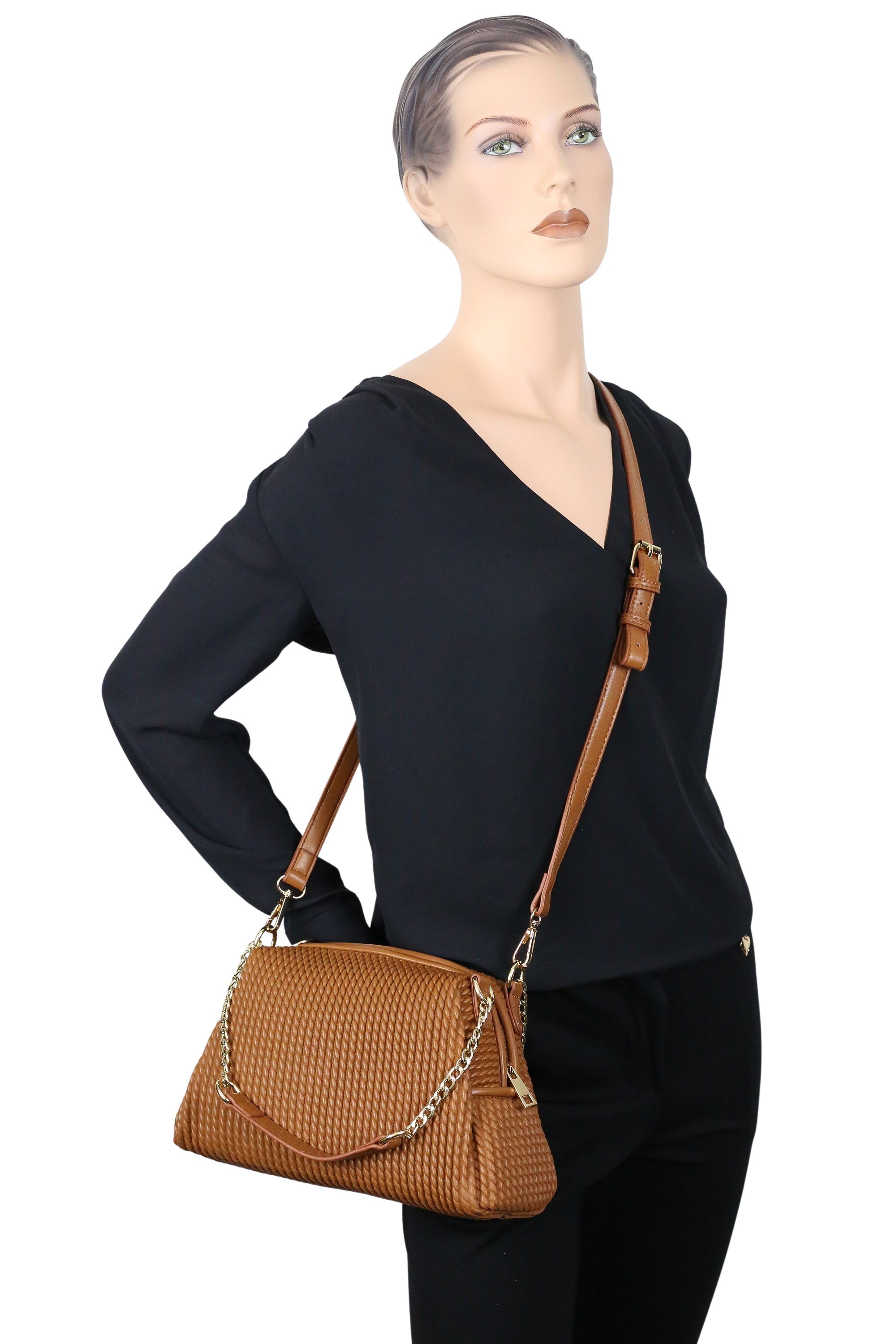 COLLEZIONE ALESSANDRO Schultertasche »Audrey«, elegante Tasche in modischem Material