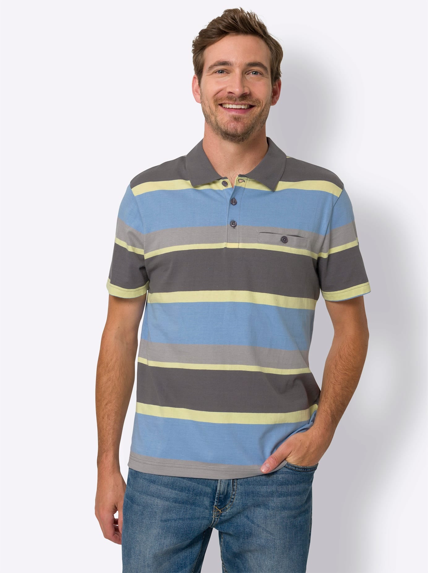 Classic Poloshirt »Kurzarm-Poloshirt«, (1 tlg.)