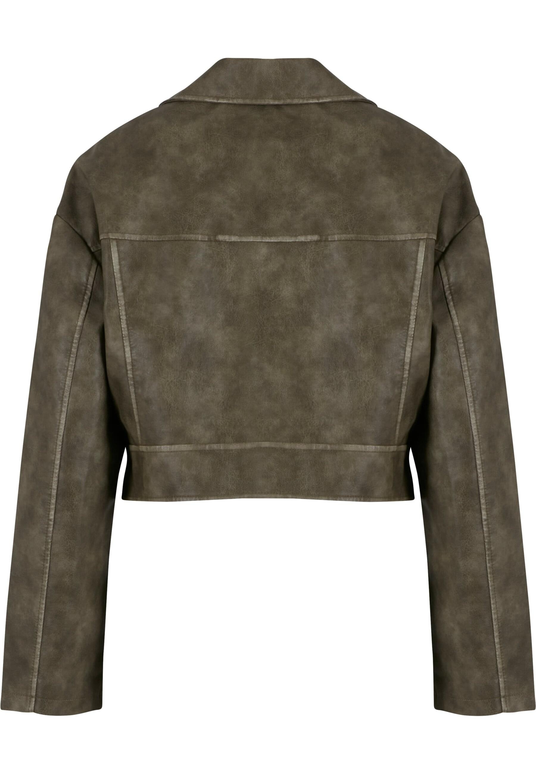 URBAN CLASSICS Allwetterjacke »Urban Classics Ladies Vintage Jacket«, (1 St.), ohne Kapuze