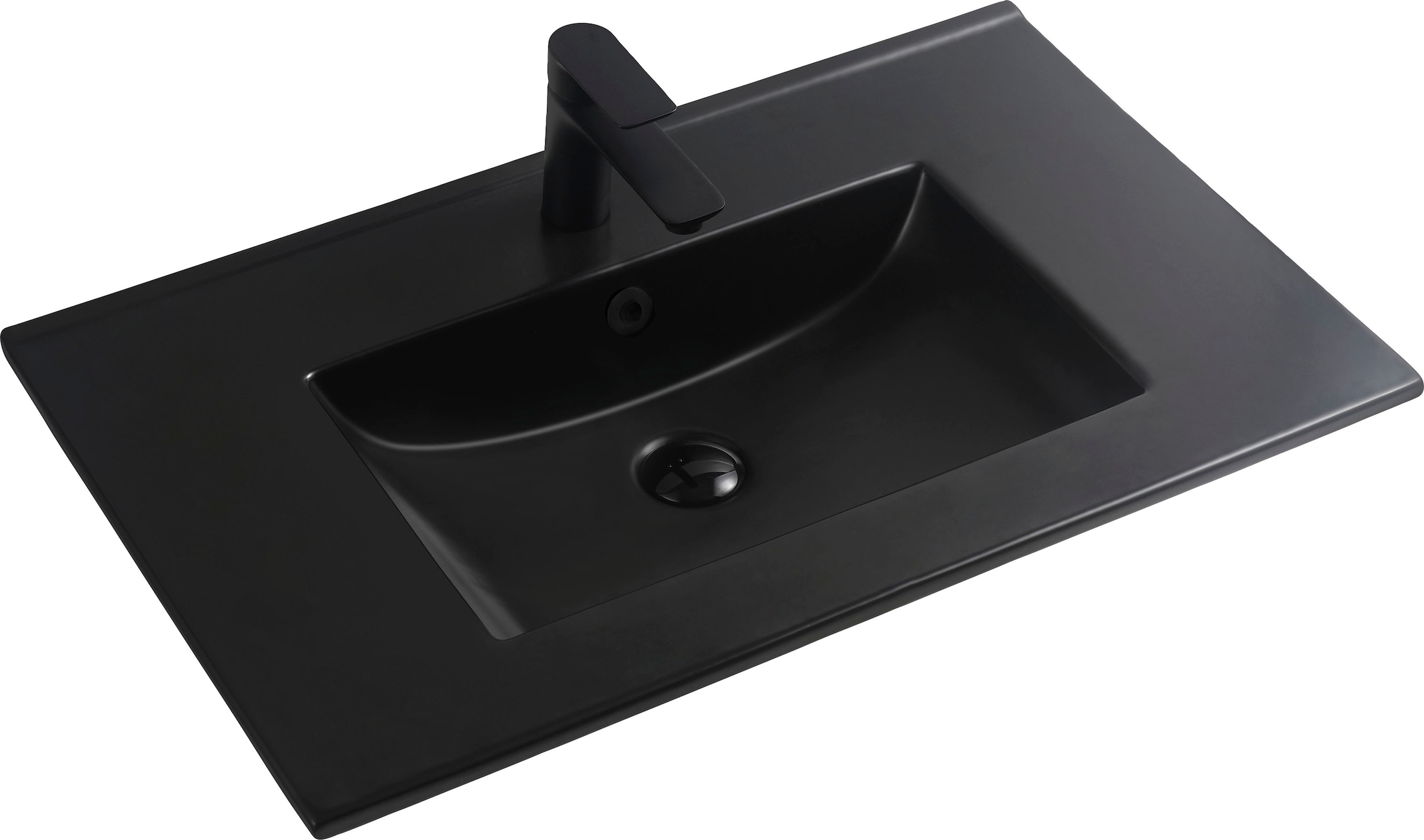 welltime Waschtisch »Trento Badezimmerschrank mit Becken Bestseller«, Badmöbel in Breite 80 cm, Waschplatz mit 2 Schubladen, Badschrank