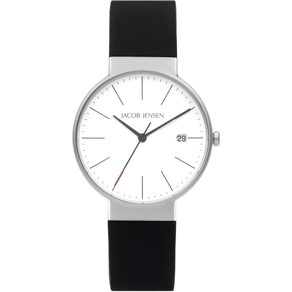 Jacob Quarzuhr 37 mm Siliconbd »Timeless Classic Jensen 183« Nordic